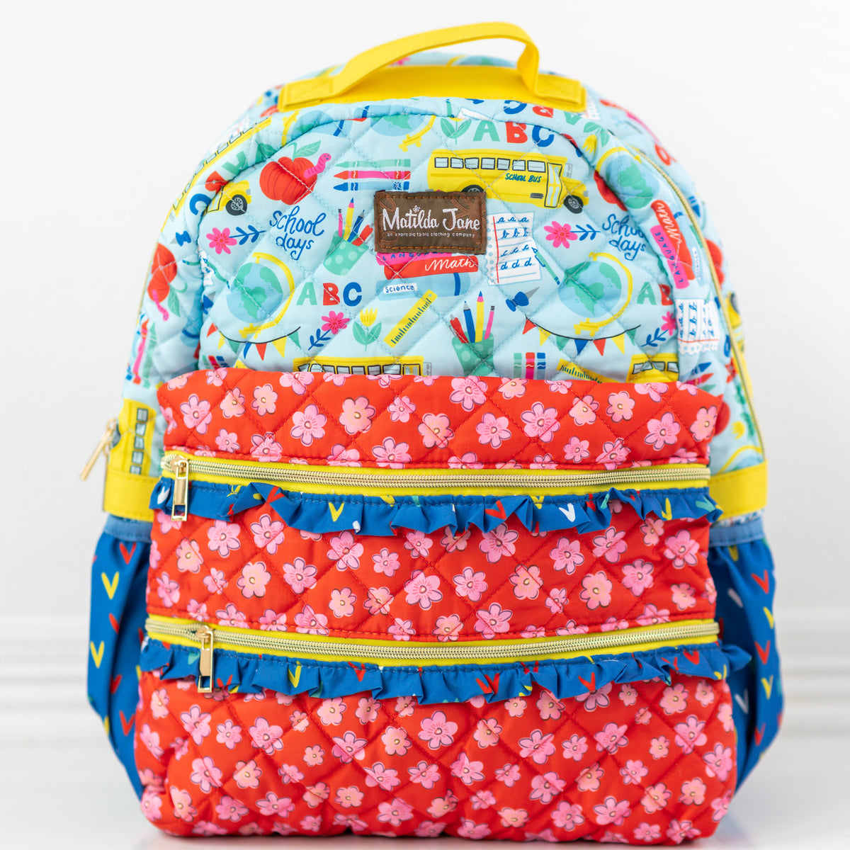 Matilda Jane Gingham Apple Backpack VGUC HTF Tug At My Heartstrings Backpack – Matilda Jane Clothing main image 2