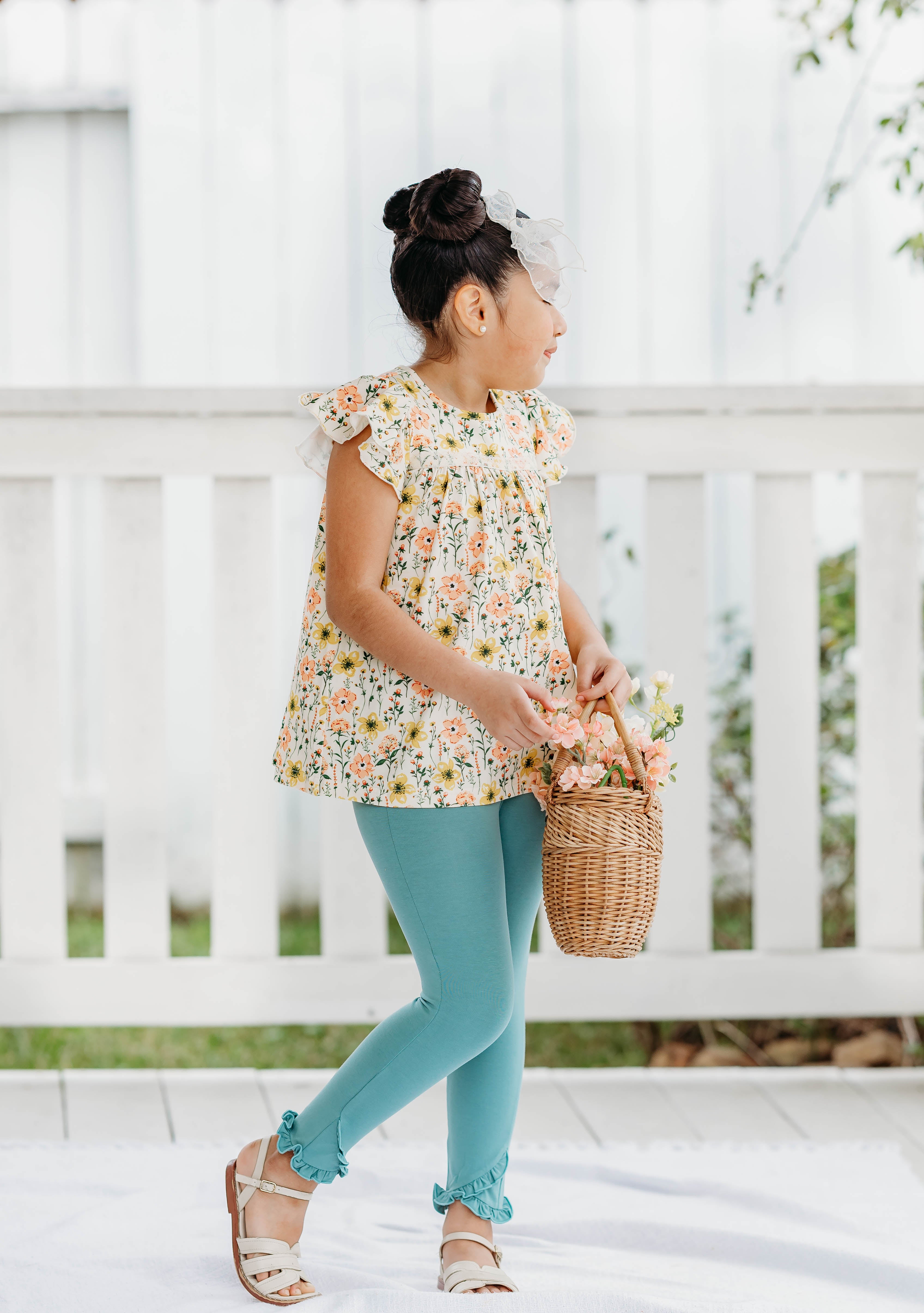 Meadow Mist Ruffle Leggings (Pre-Order)