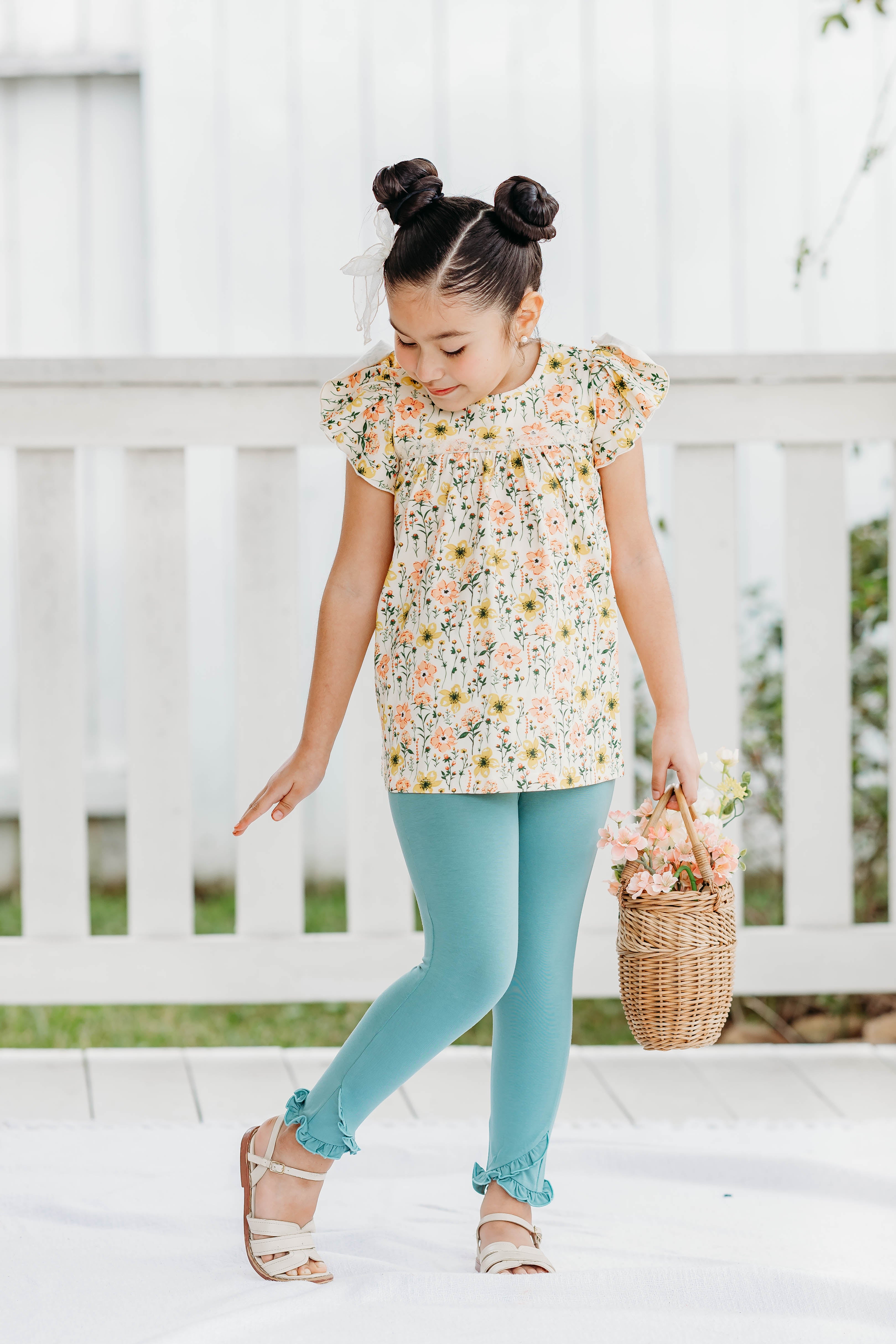 Meadow Mist Ruffle Leggings (Pre-Order)