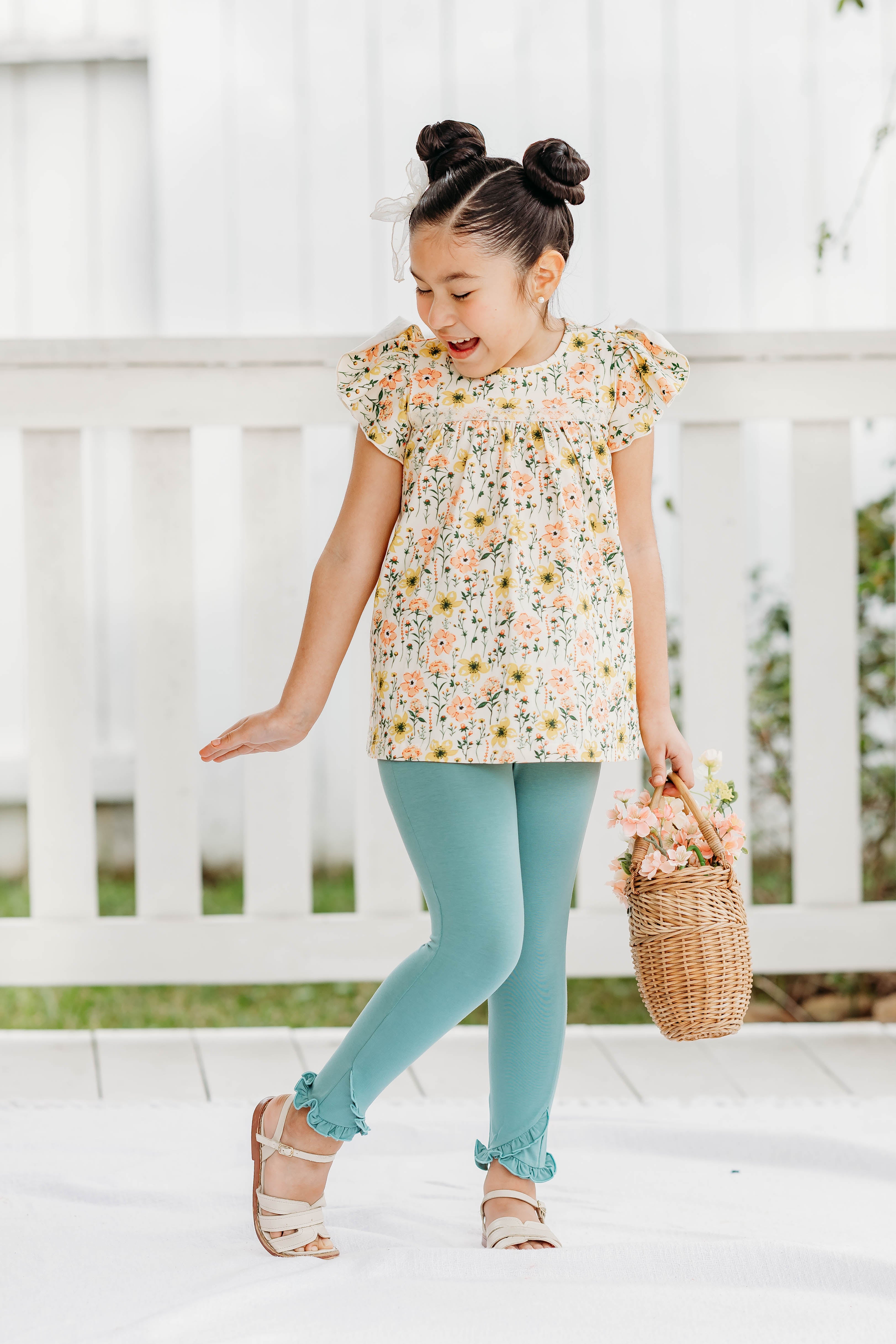 Meadow Mist Ruffle Leggings (Pre-Order)