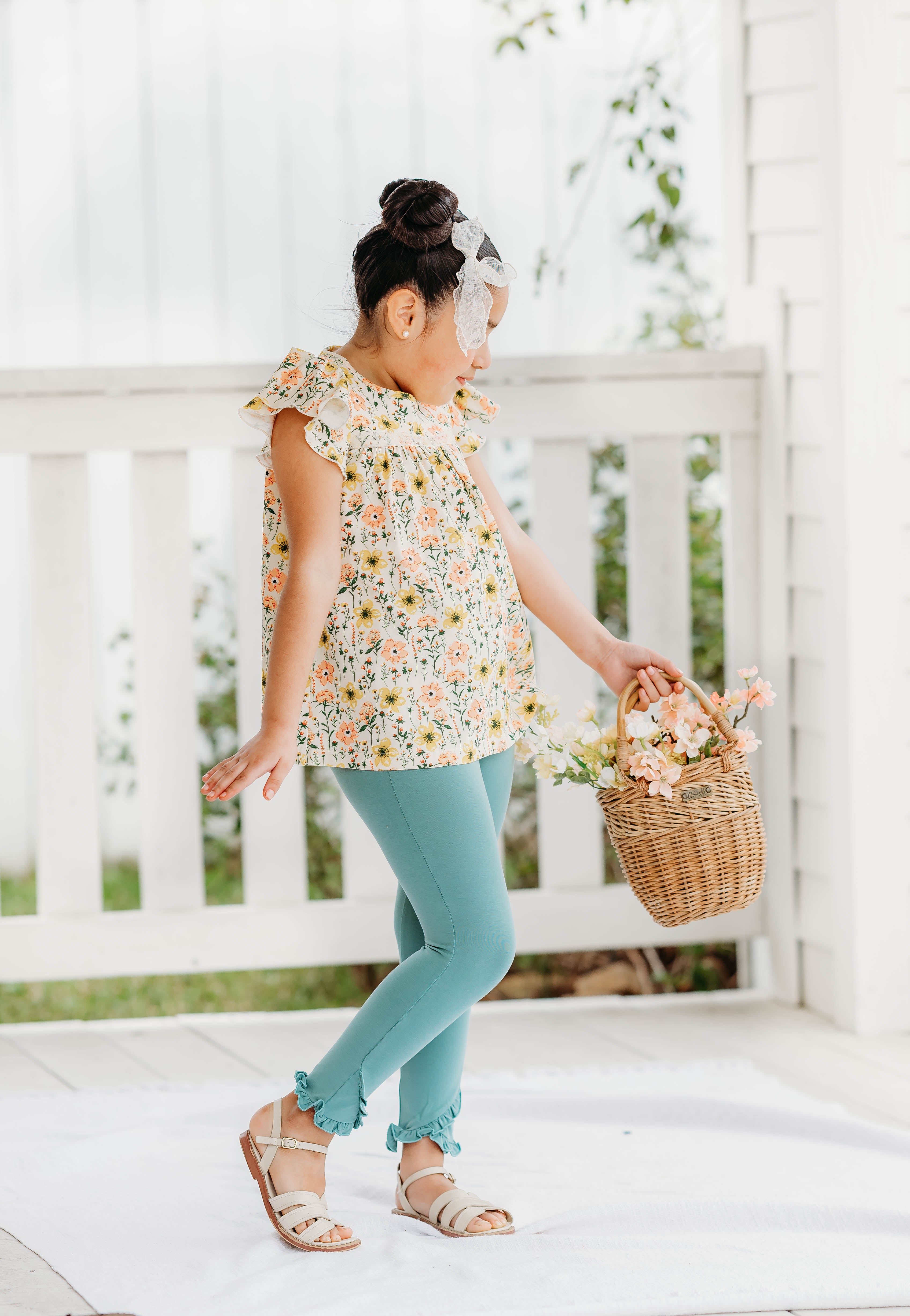 Meadow Mist Ruffle Leggings (Pre-Order)