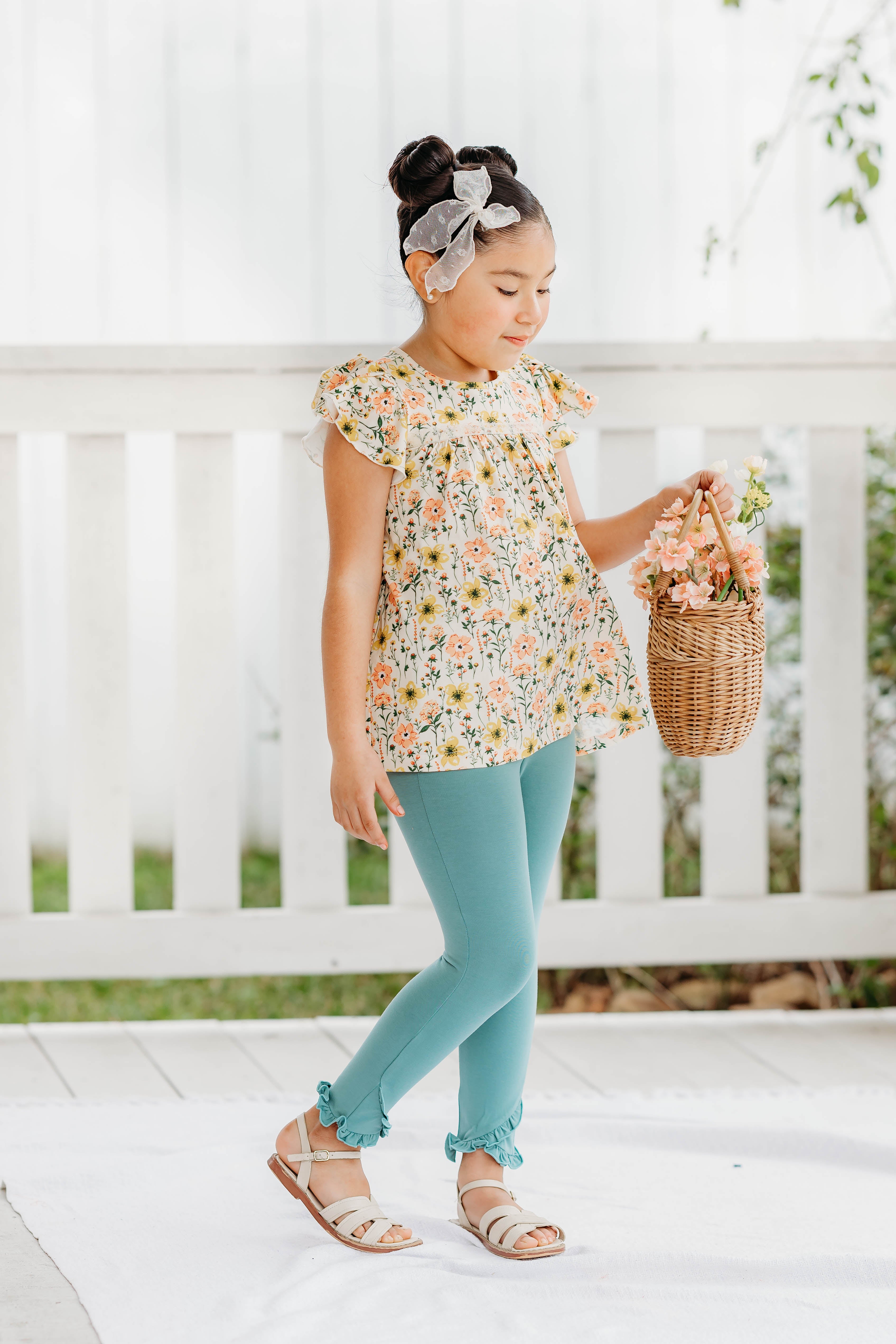 Meadow Mist Ruffle Leggings (Pre-Order)