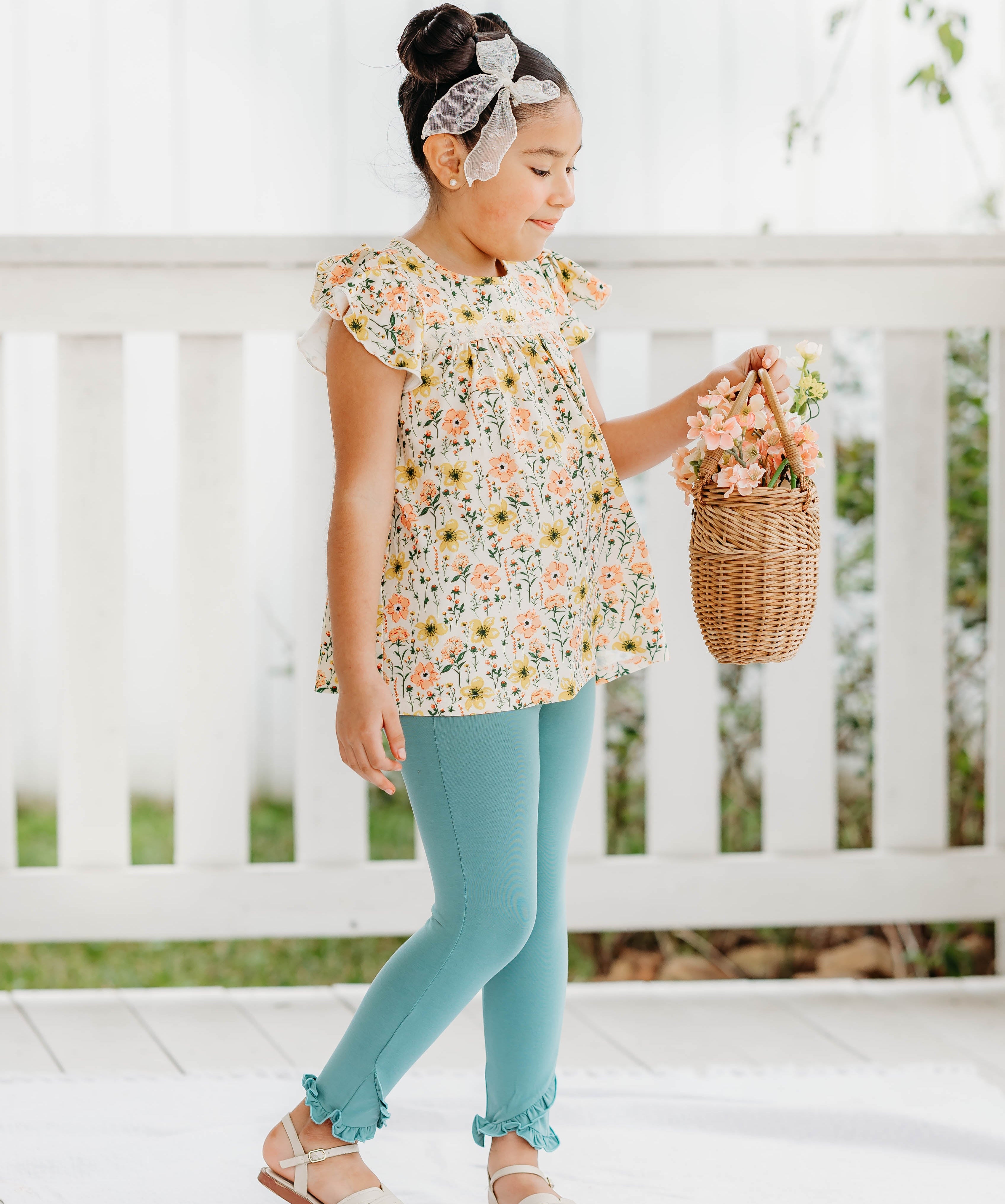 Meadow Mist Ruffle Leggings (Pre-Order)