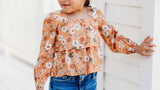 Tier Ruffle Top Floral Symphony