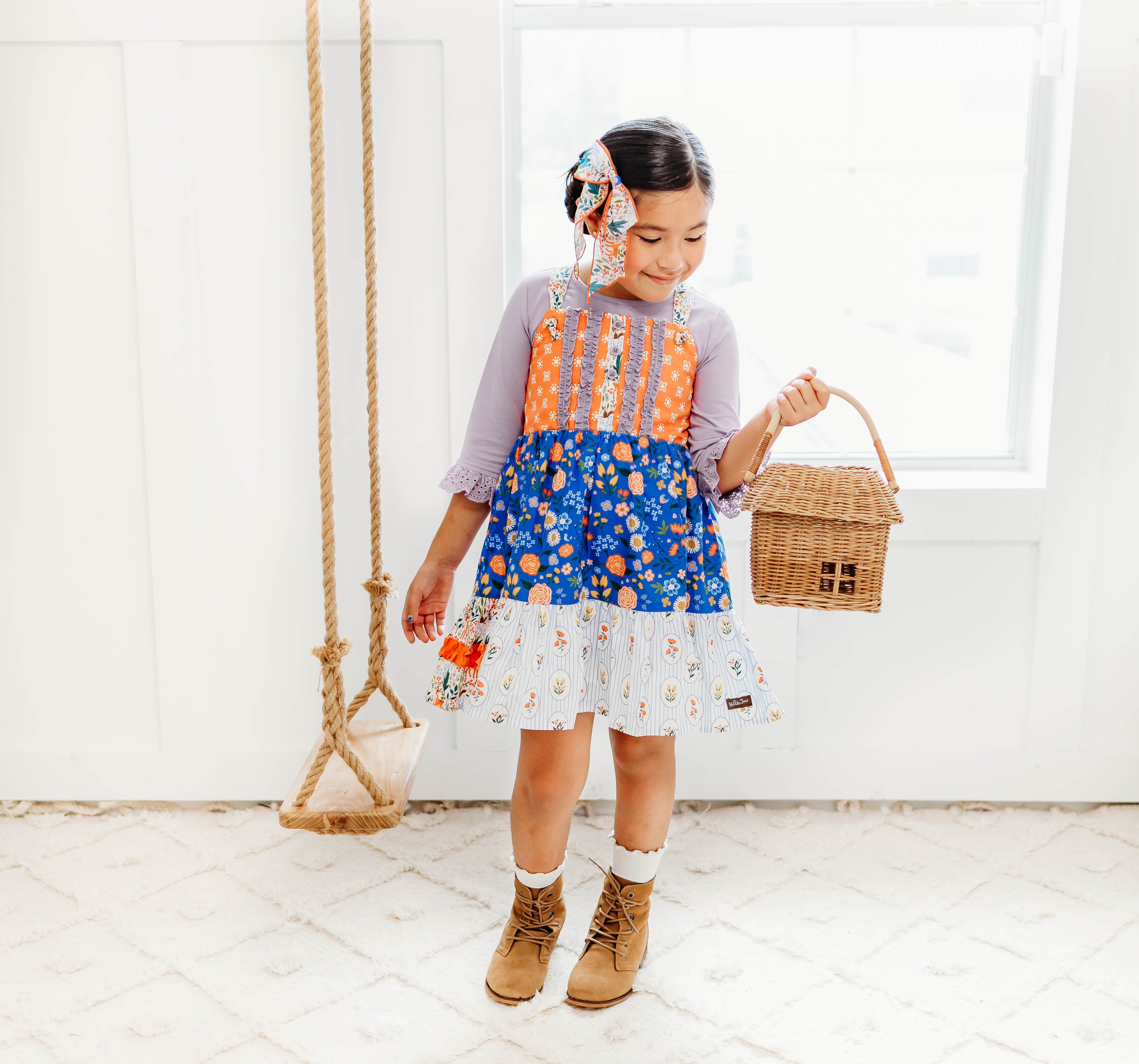 Lavender Fields Ruffle Eyelet Tee