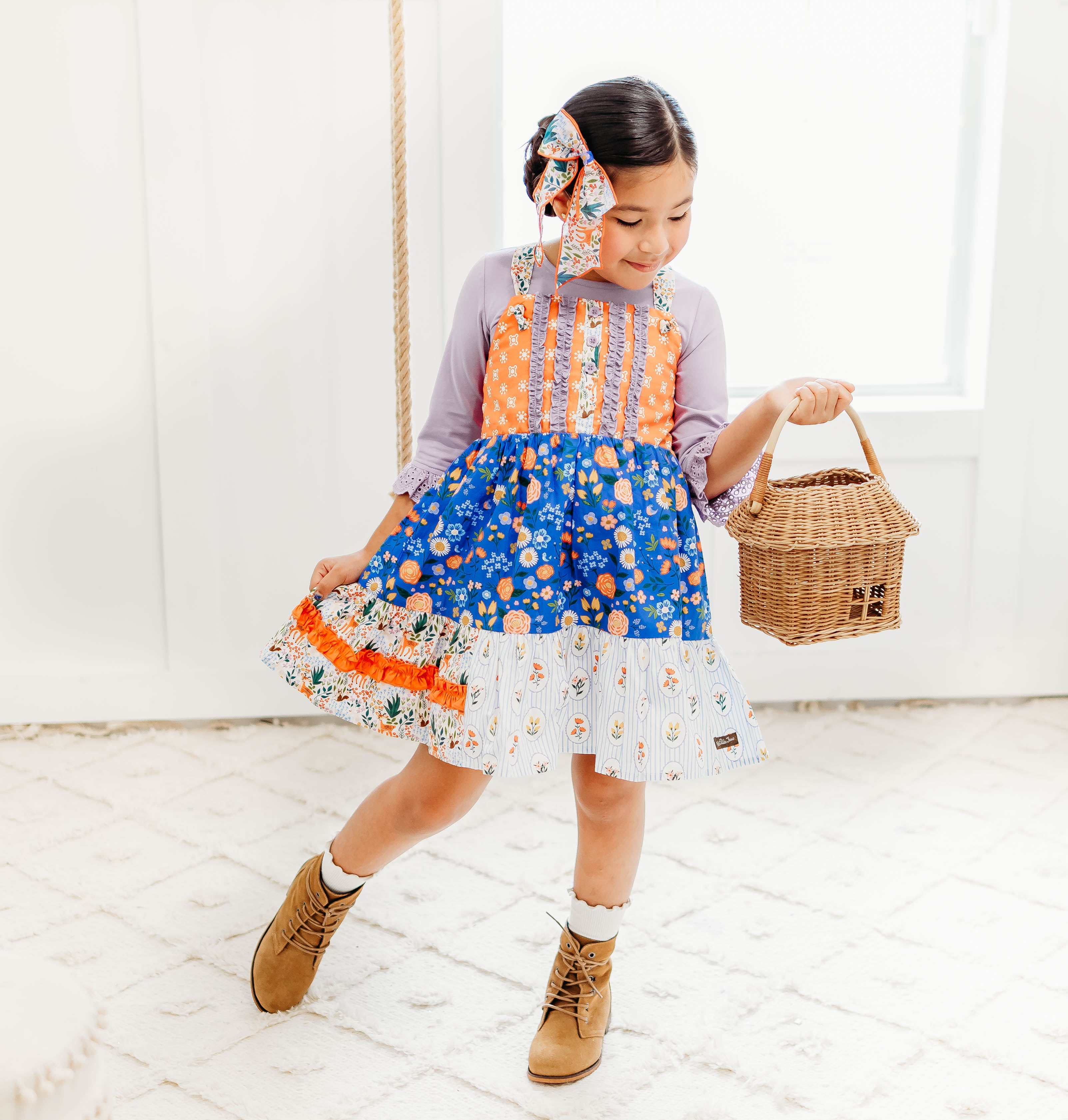 Lavender Fields Ruffle Eyelet Tee