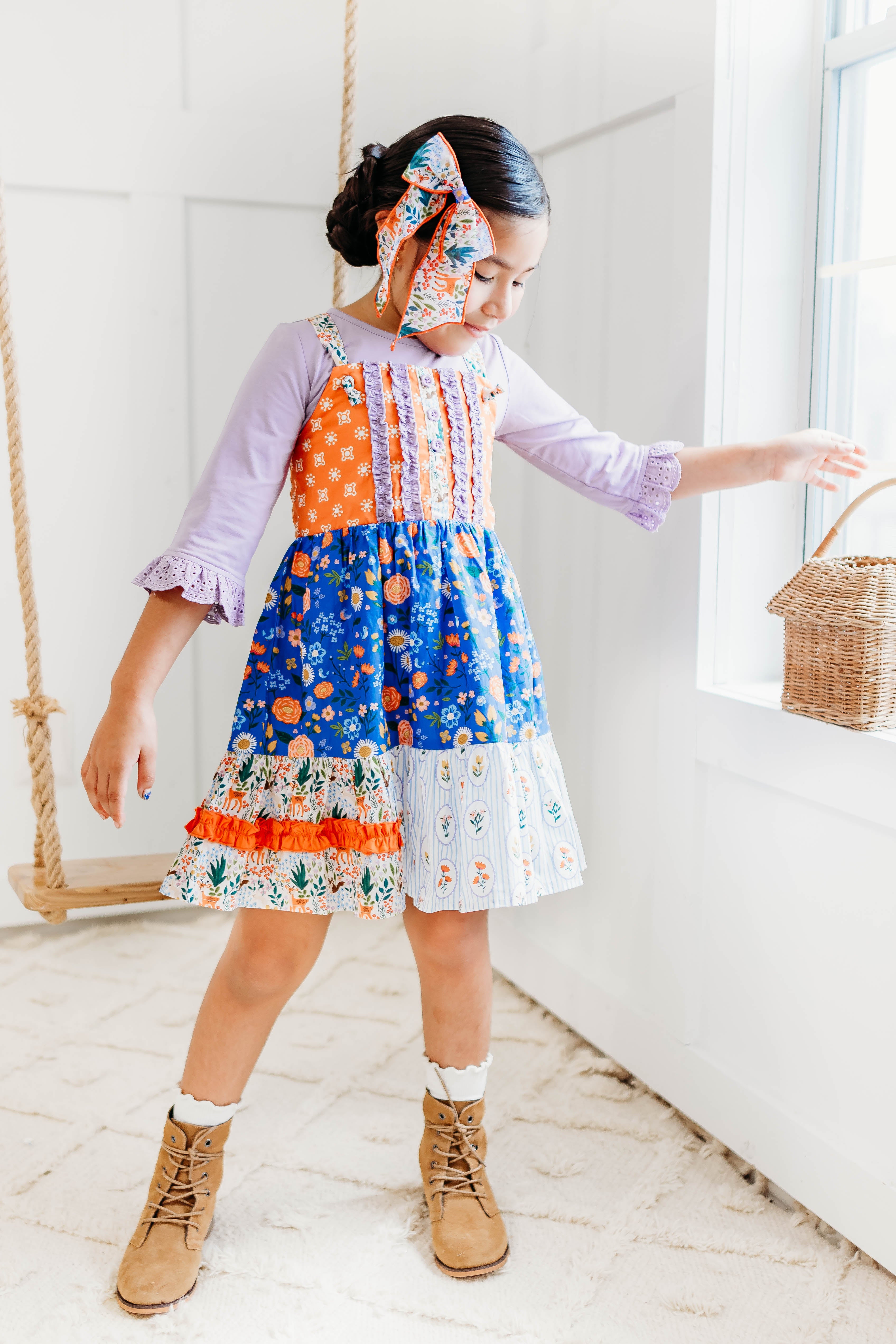 Lavender Fields Ruffle Eyelet Tee