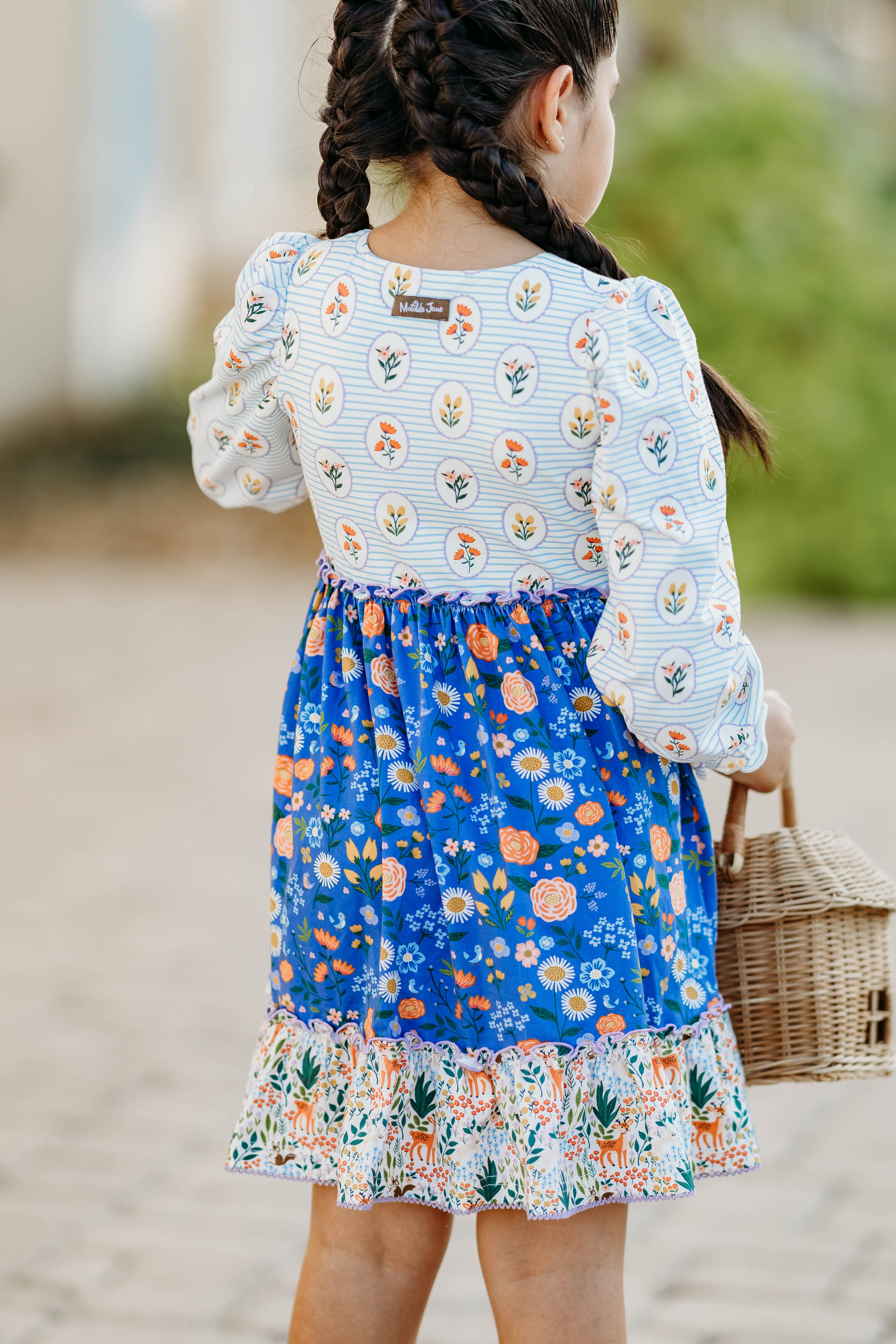 Sunlit Sapphire Ribbon Dress