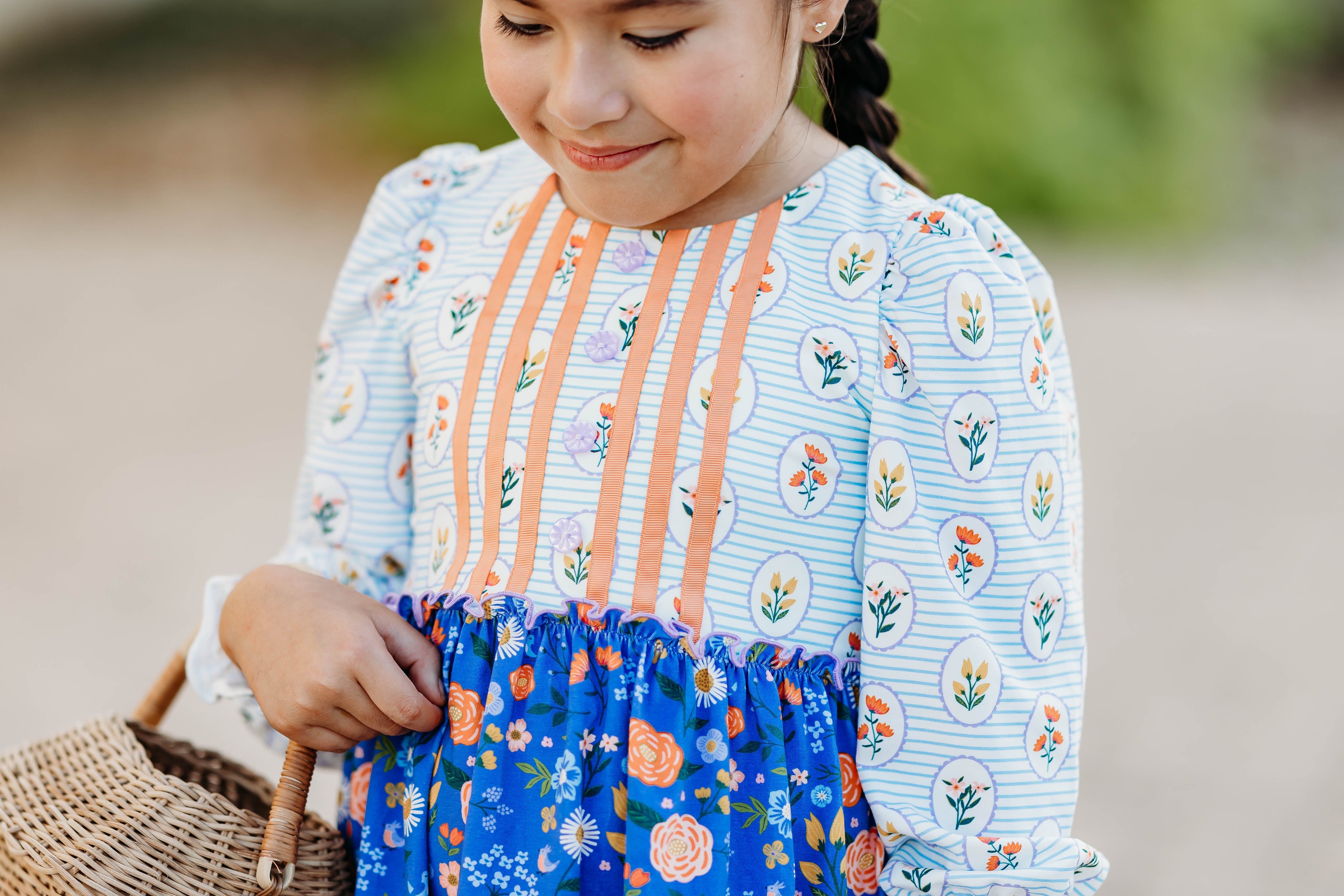 Sunlit Sapphire Ribbon Dress