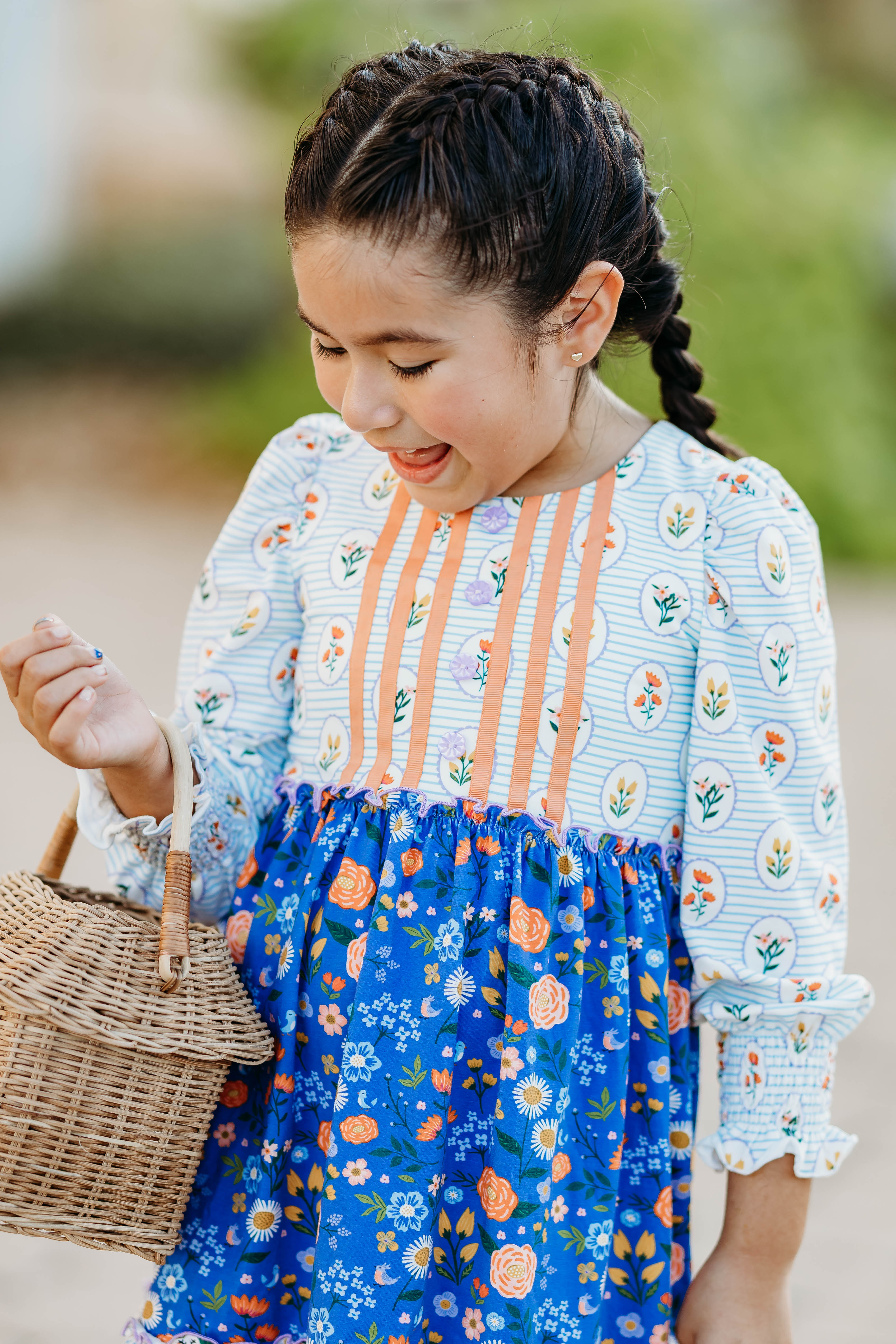 Sunlit Sapphire Ribbon Dress