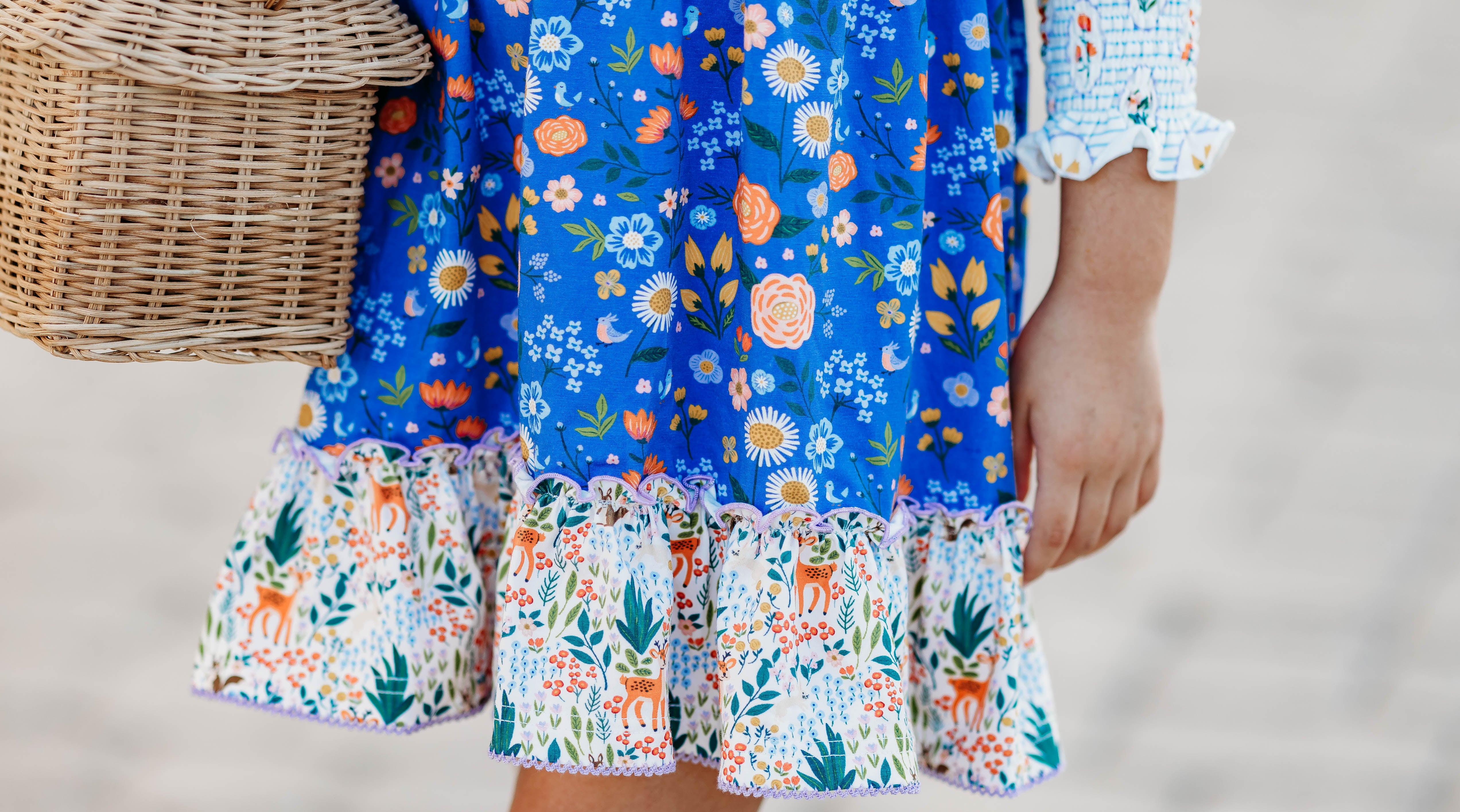 Sunlit Sapphire Ribbon Dress