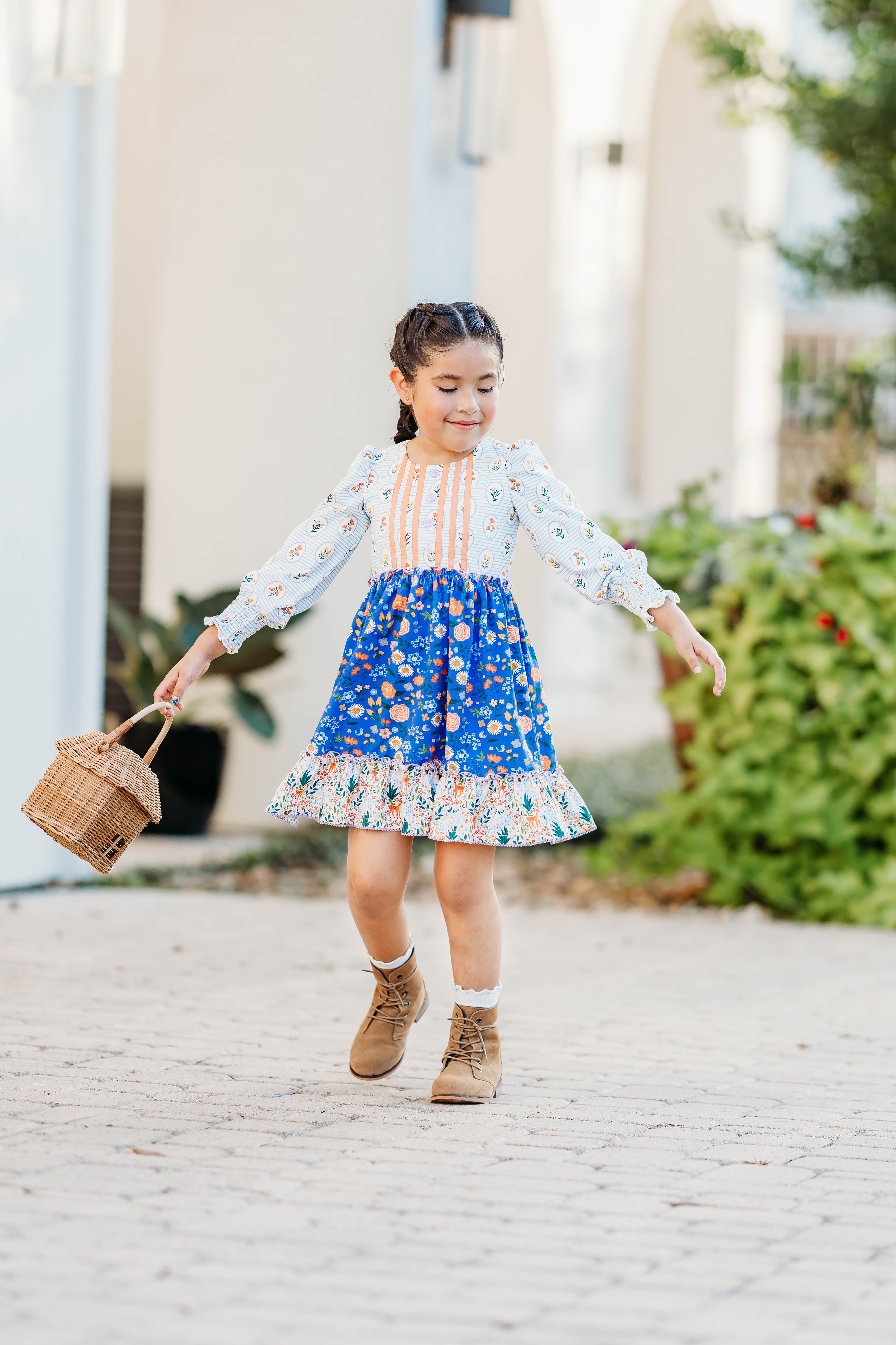 Sunlit Sapphire Ribbon Dress