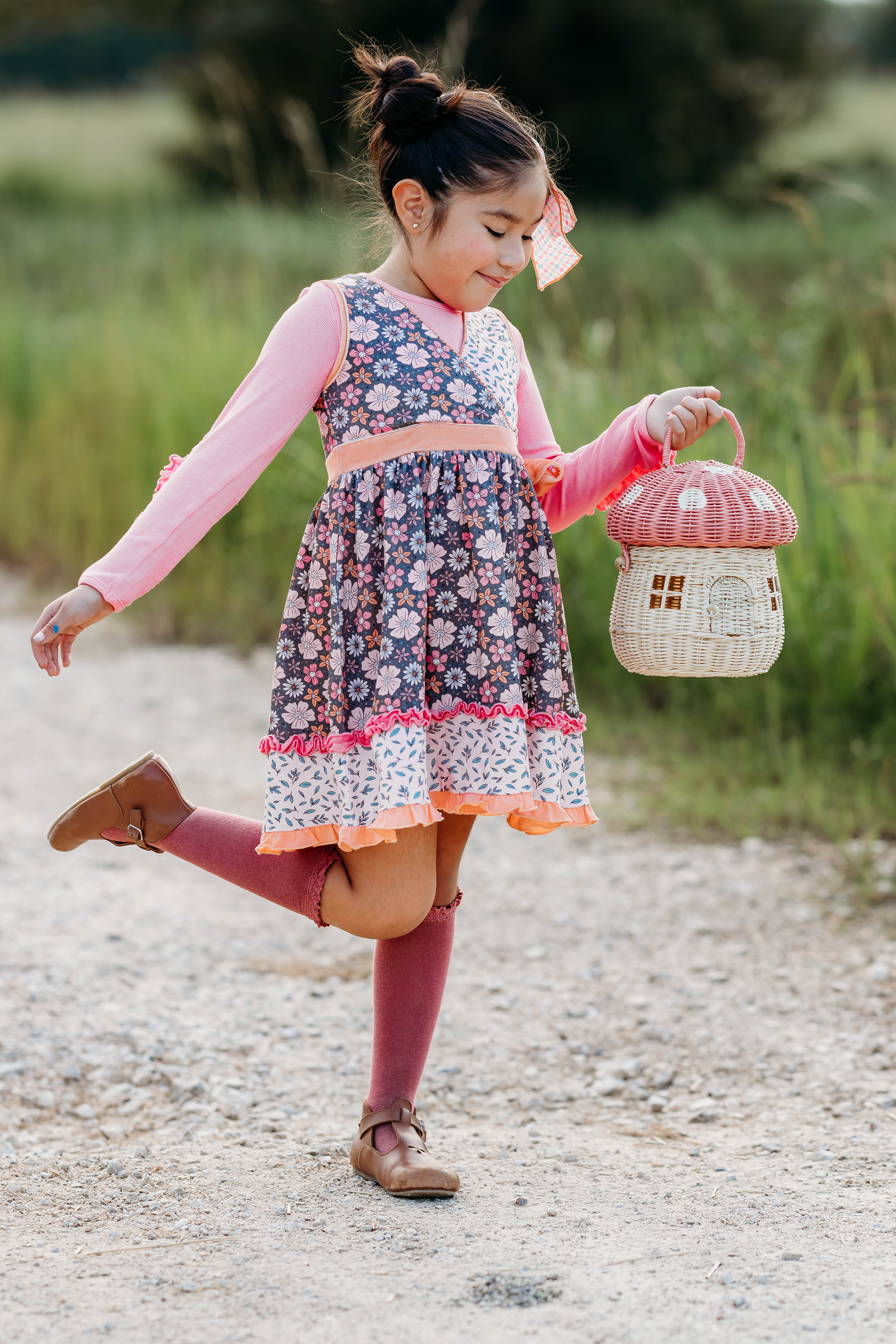 Twilight Blossom Wrap Dress