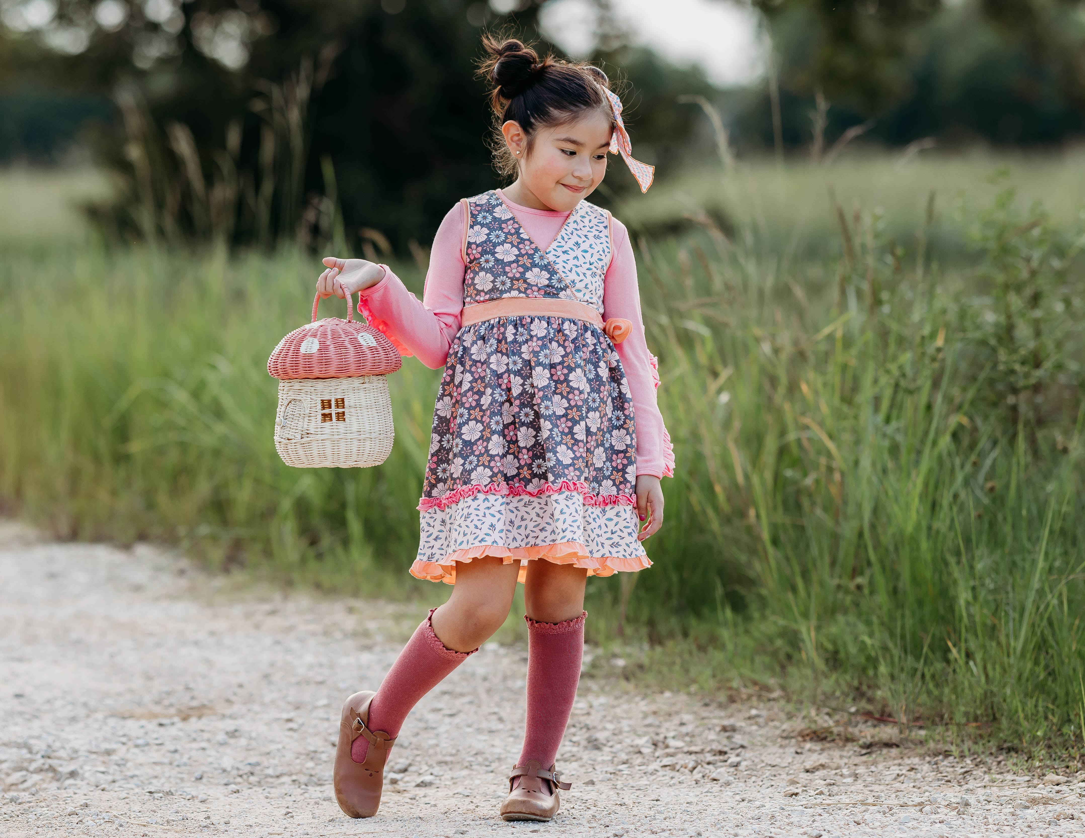 Twilight Blossom Wrap Dress