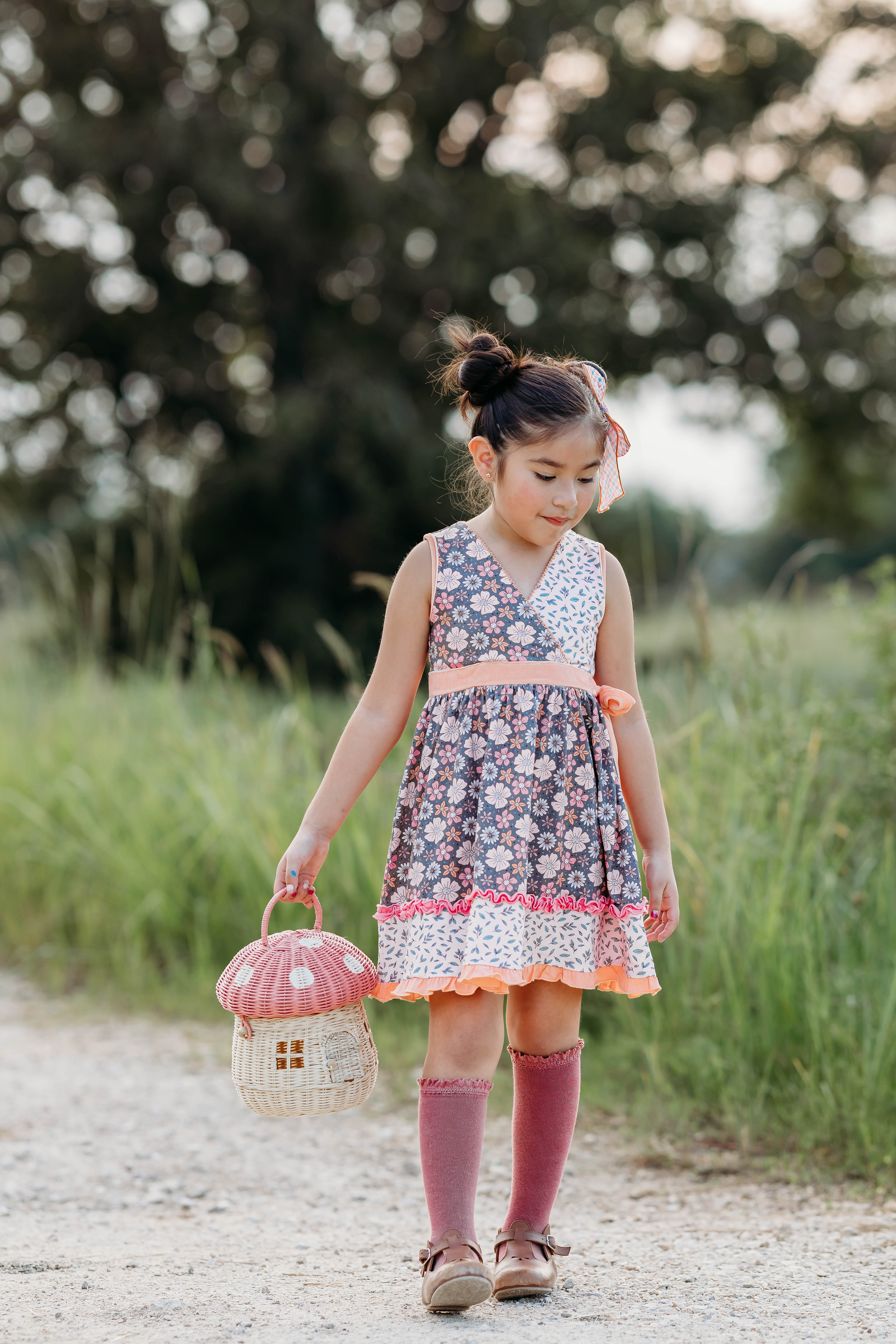 Matilda newest Jane Toddler Girls Size 2T Cascading Roses Tunic Dress Floral Fall