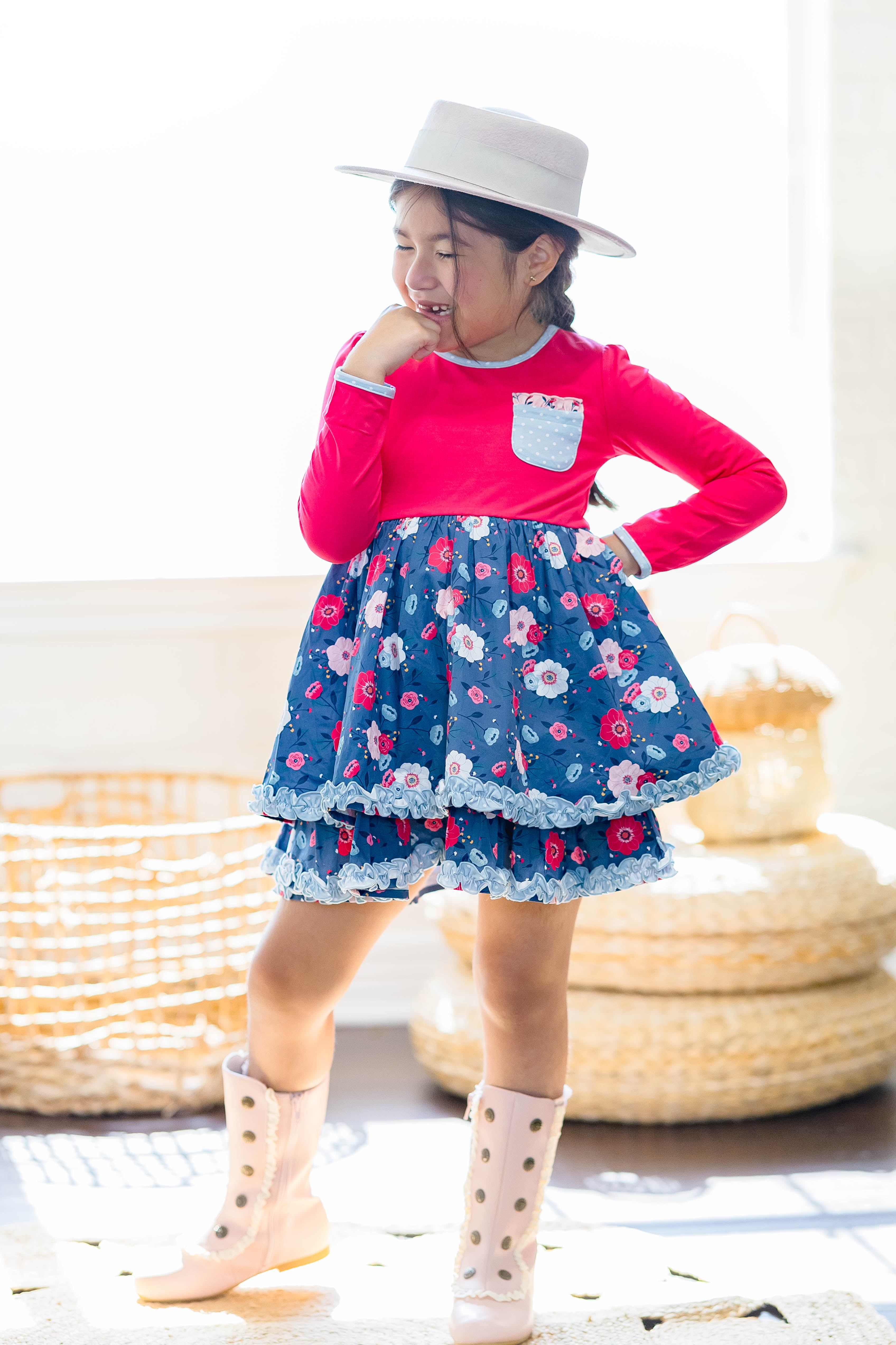 Girls Rule Ruffle Dress