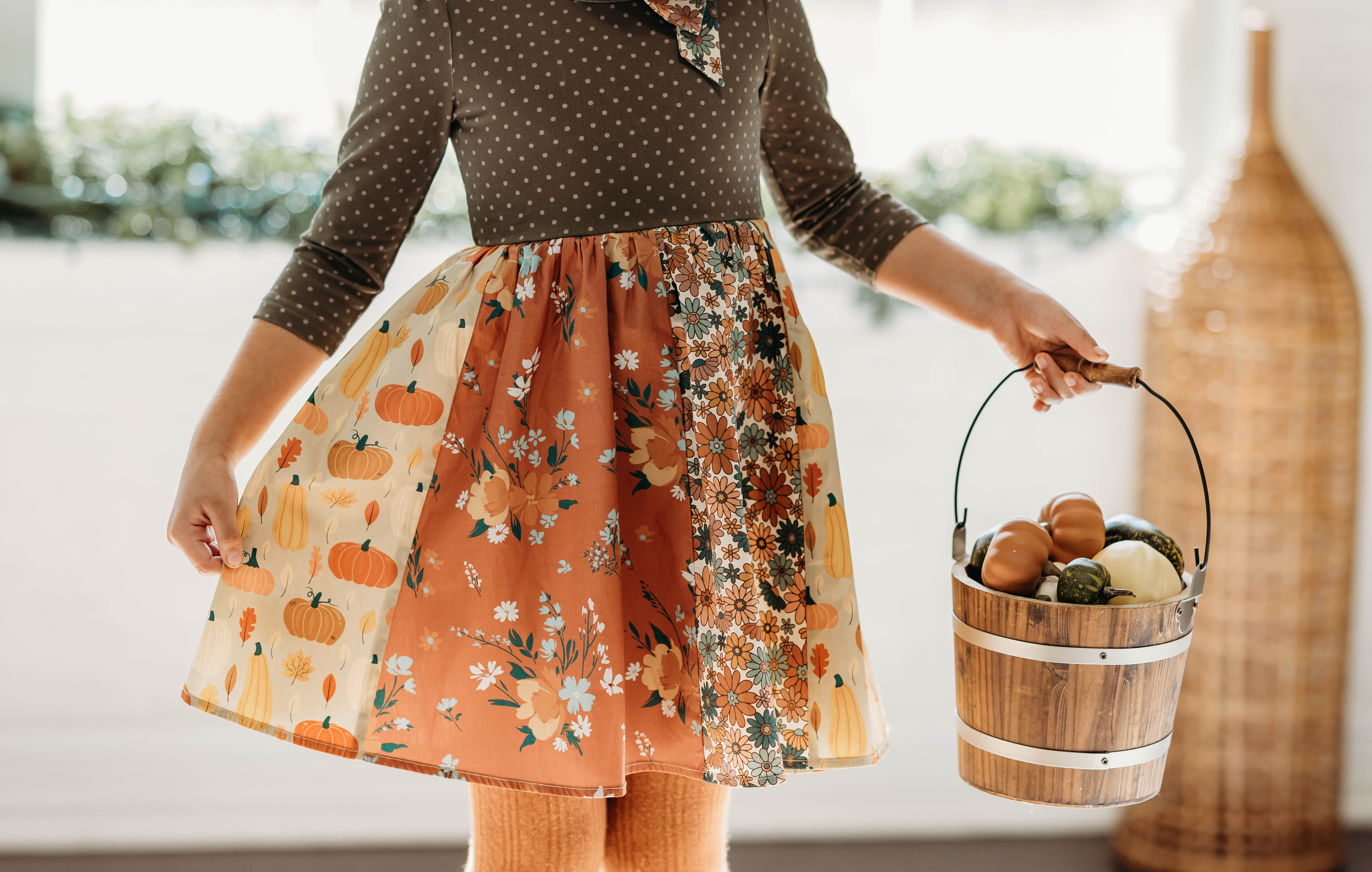 Pumpkin Pals Panel Dress