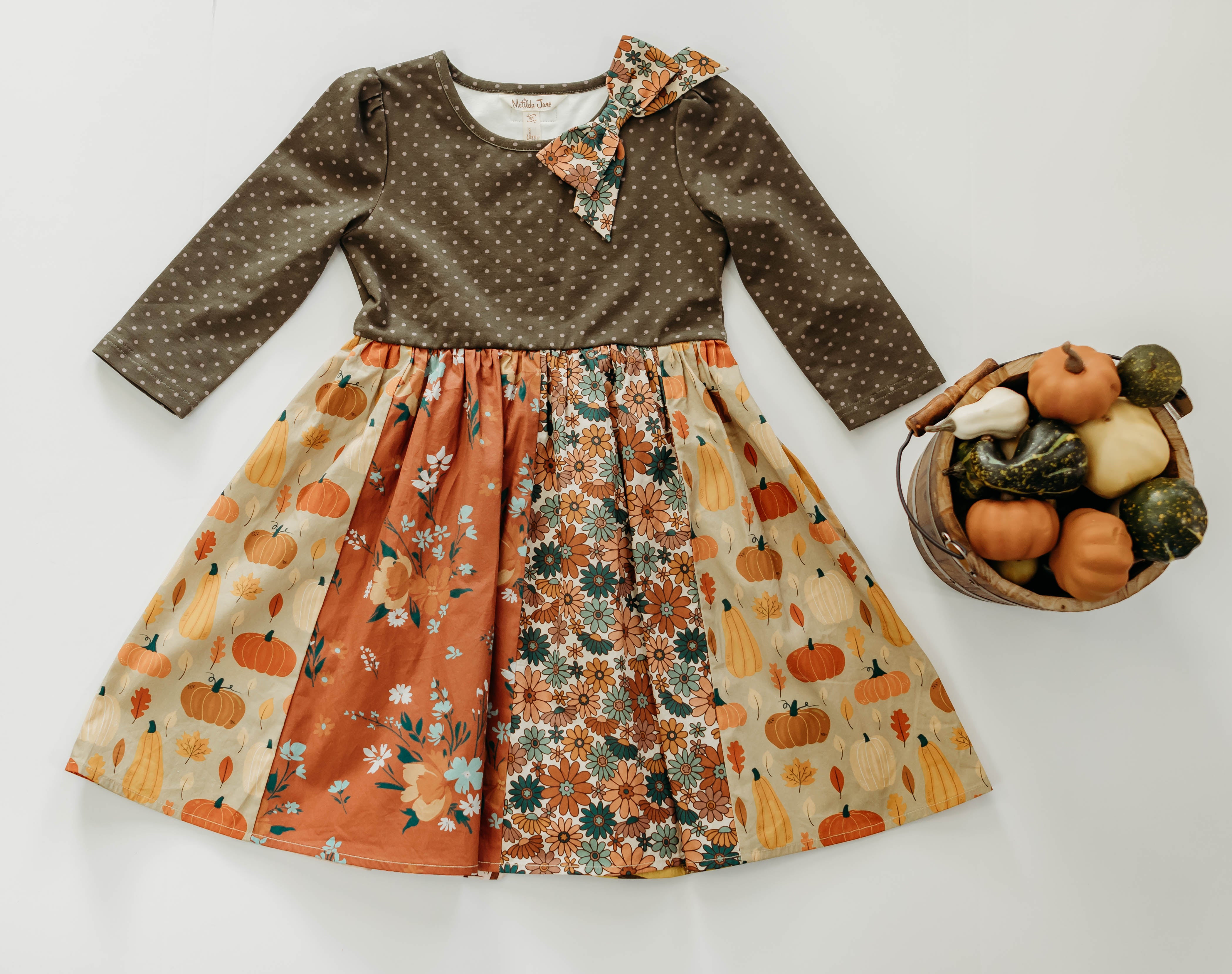 Pumpkin Pals Panel Dress (PRE-ORDER)