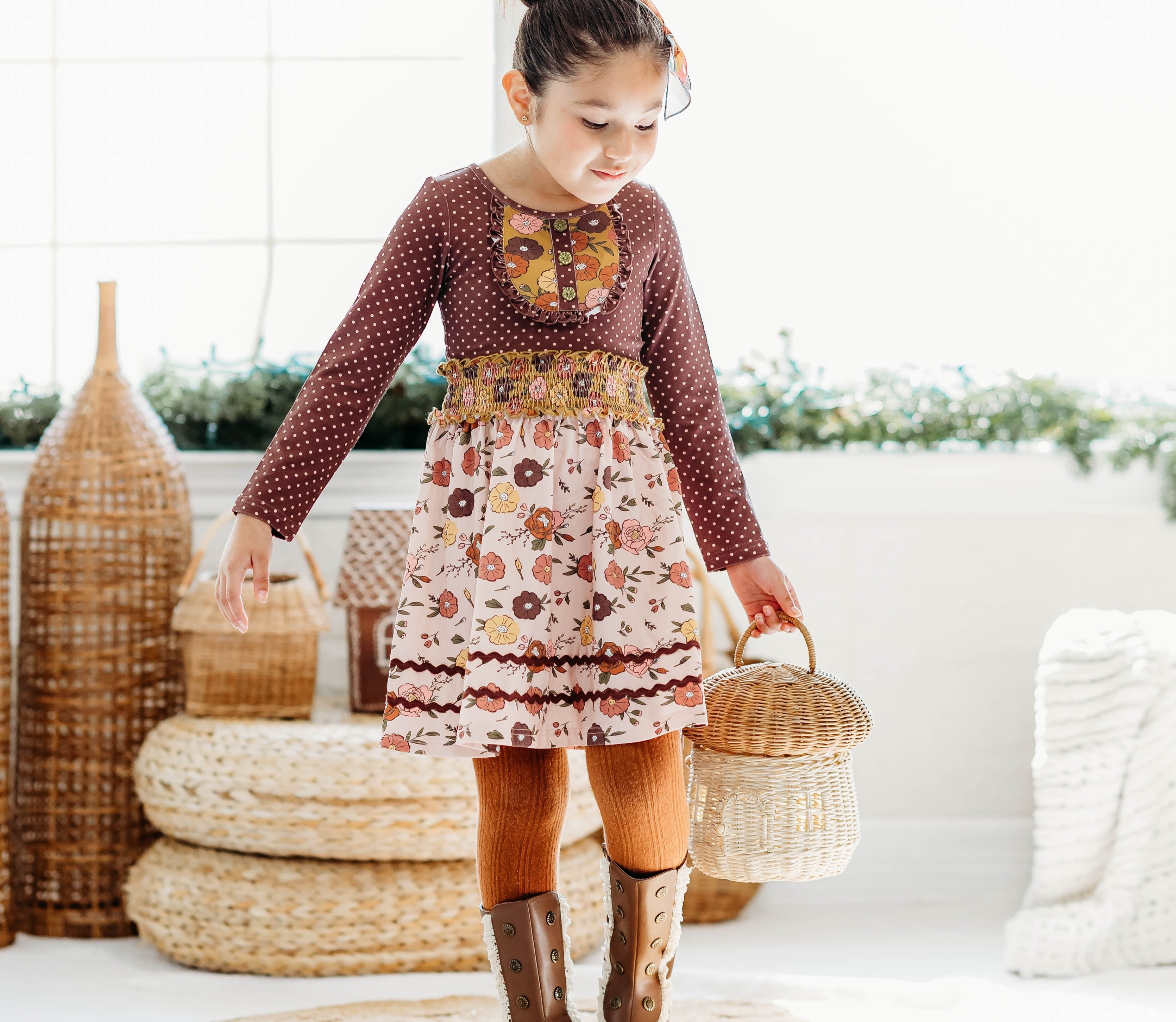 Mulberry Mocha Bib Dress