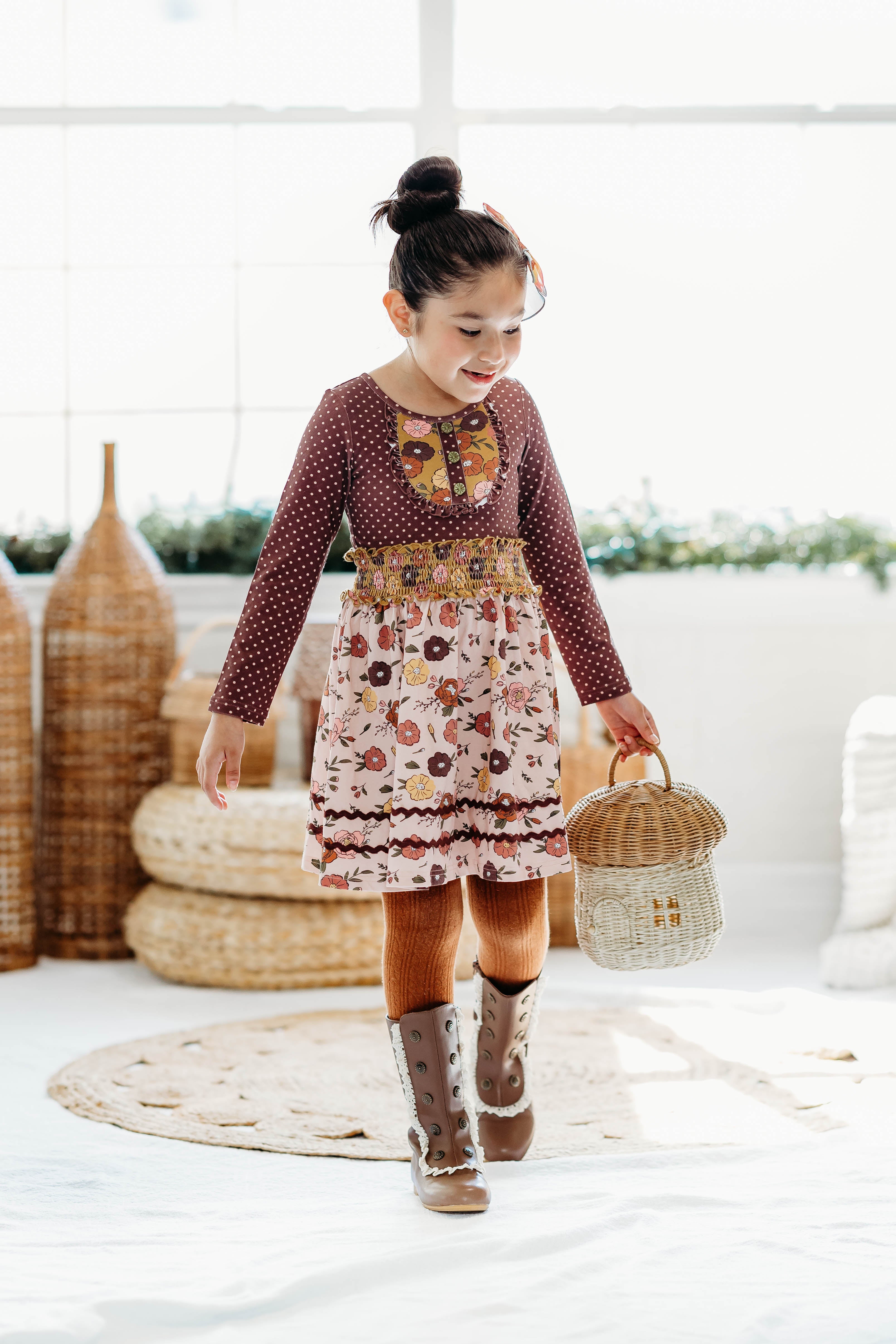 Mulberry Mocha Bib Dress