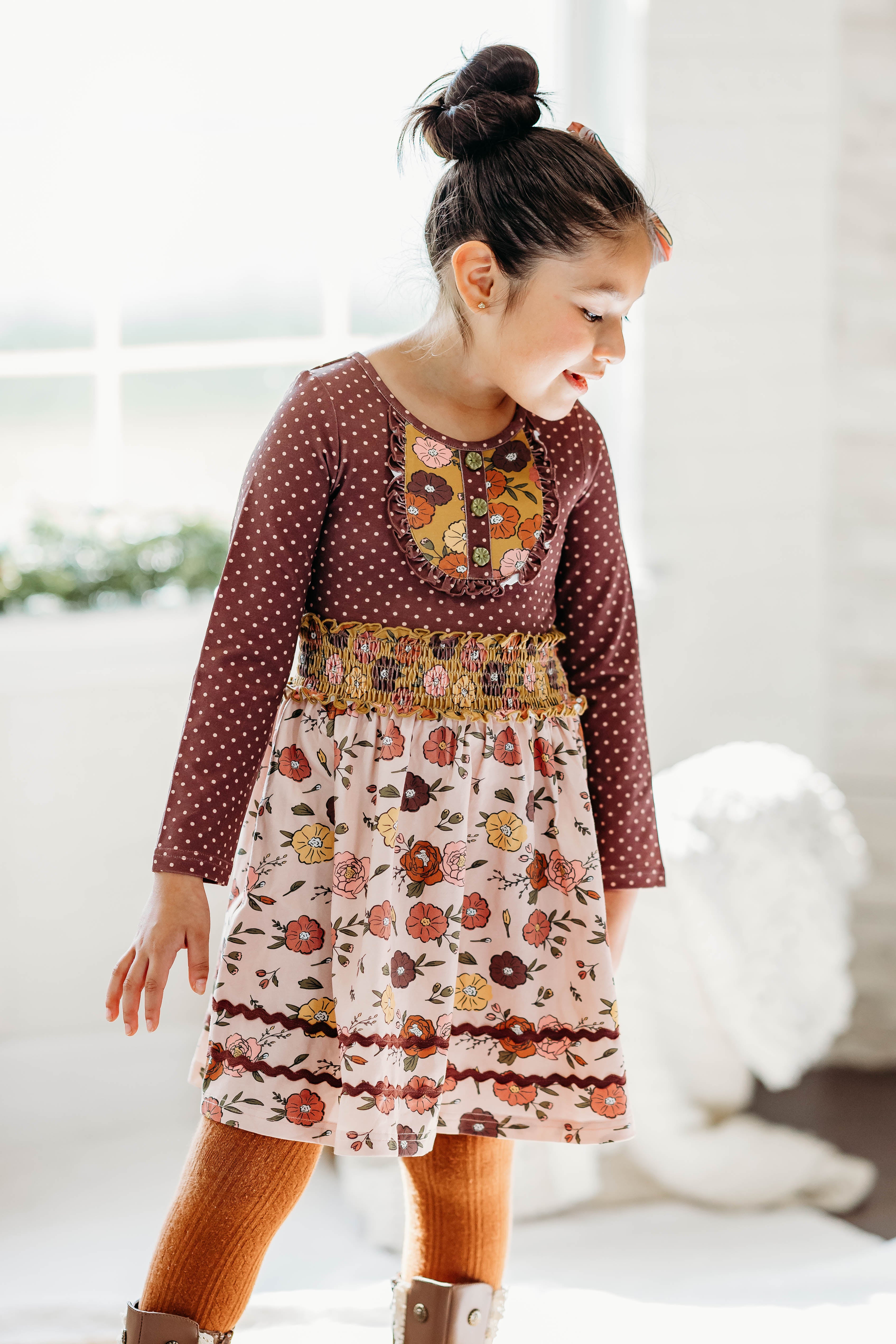 Mulberry Mocha Bib Dress