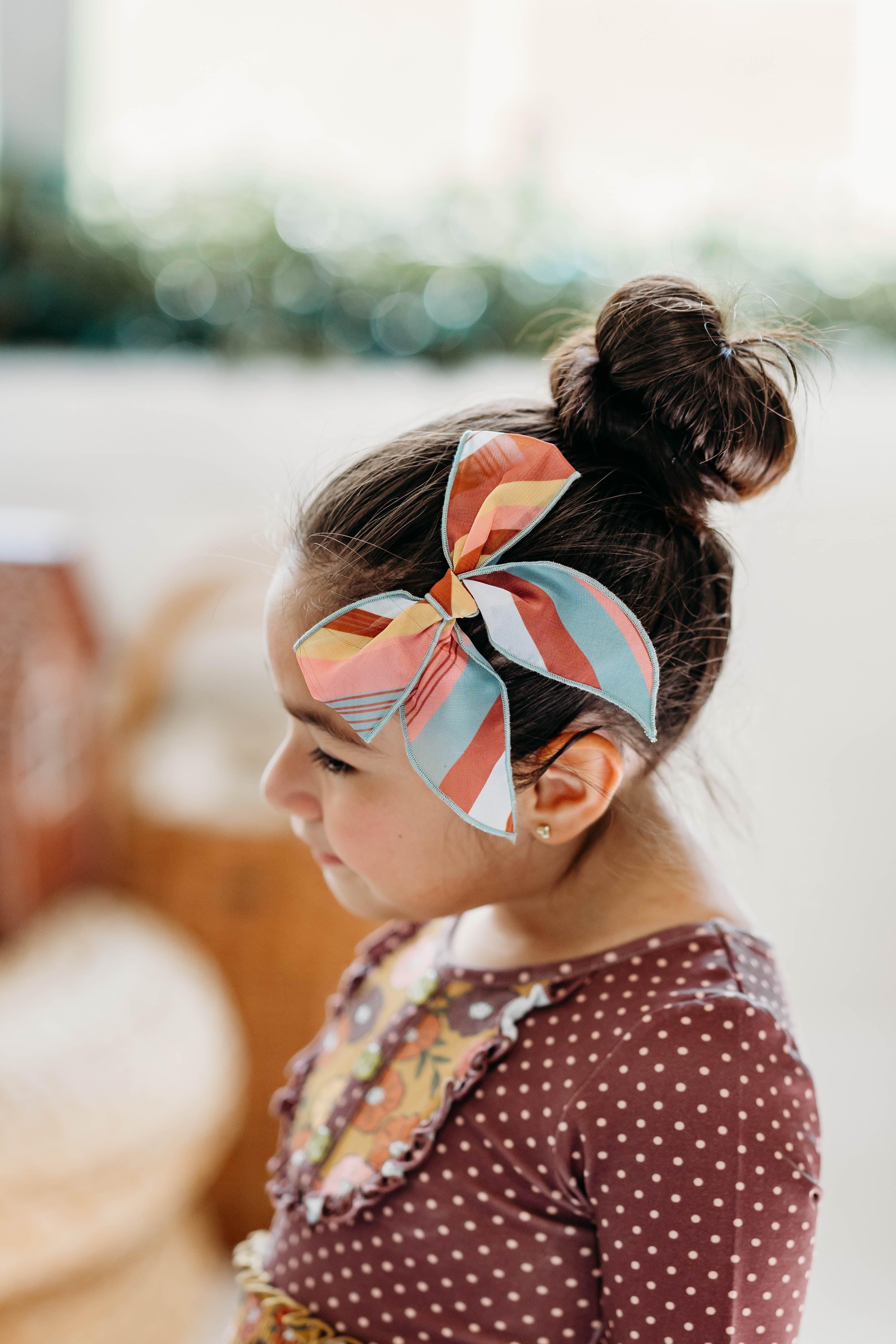 Woodland Plaid Sheer Bow