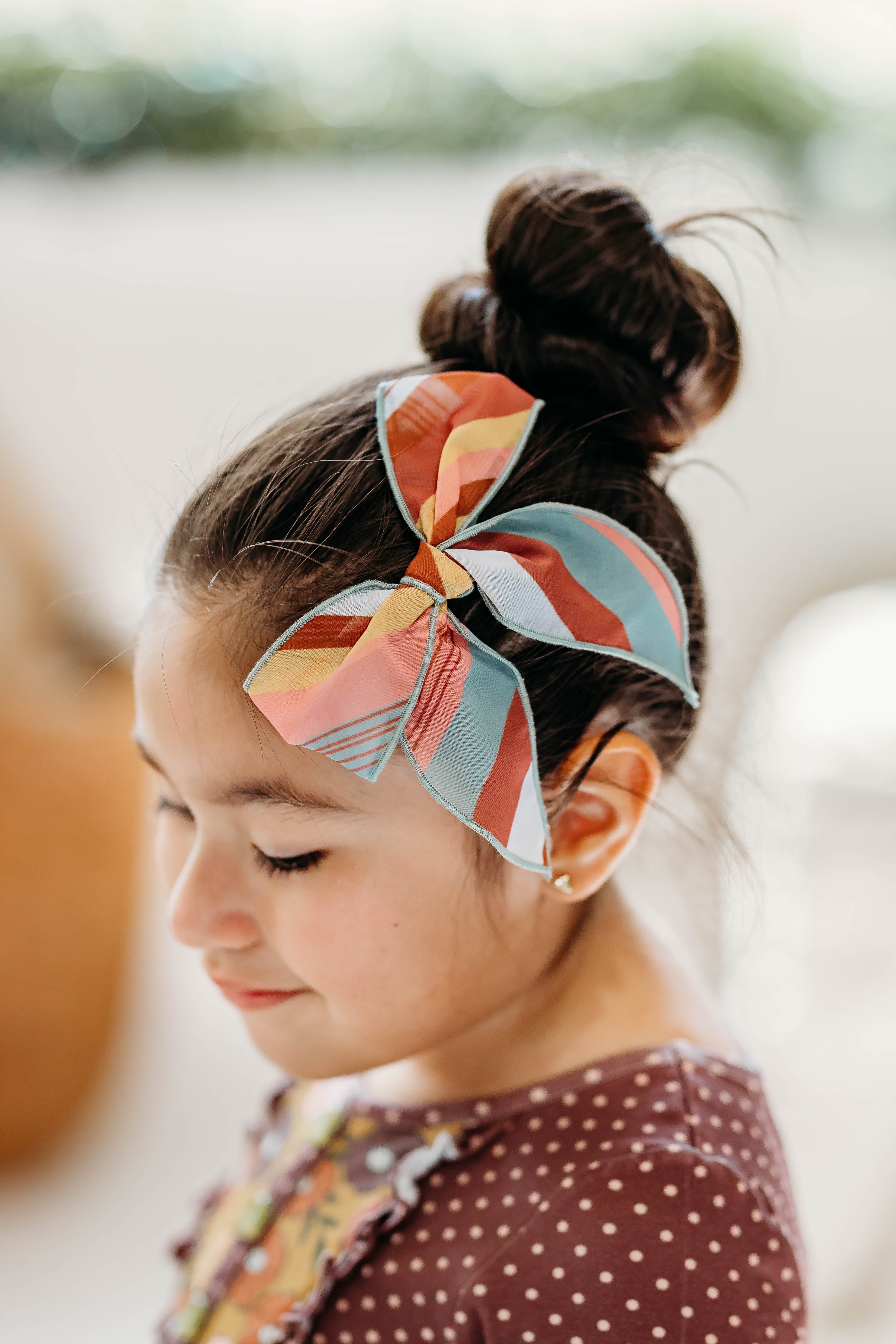 Woodland Plaid Sheer Bow