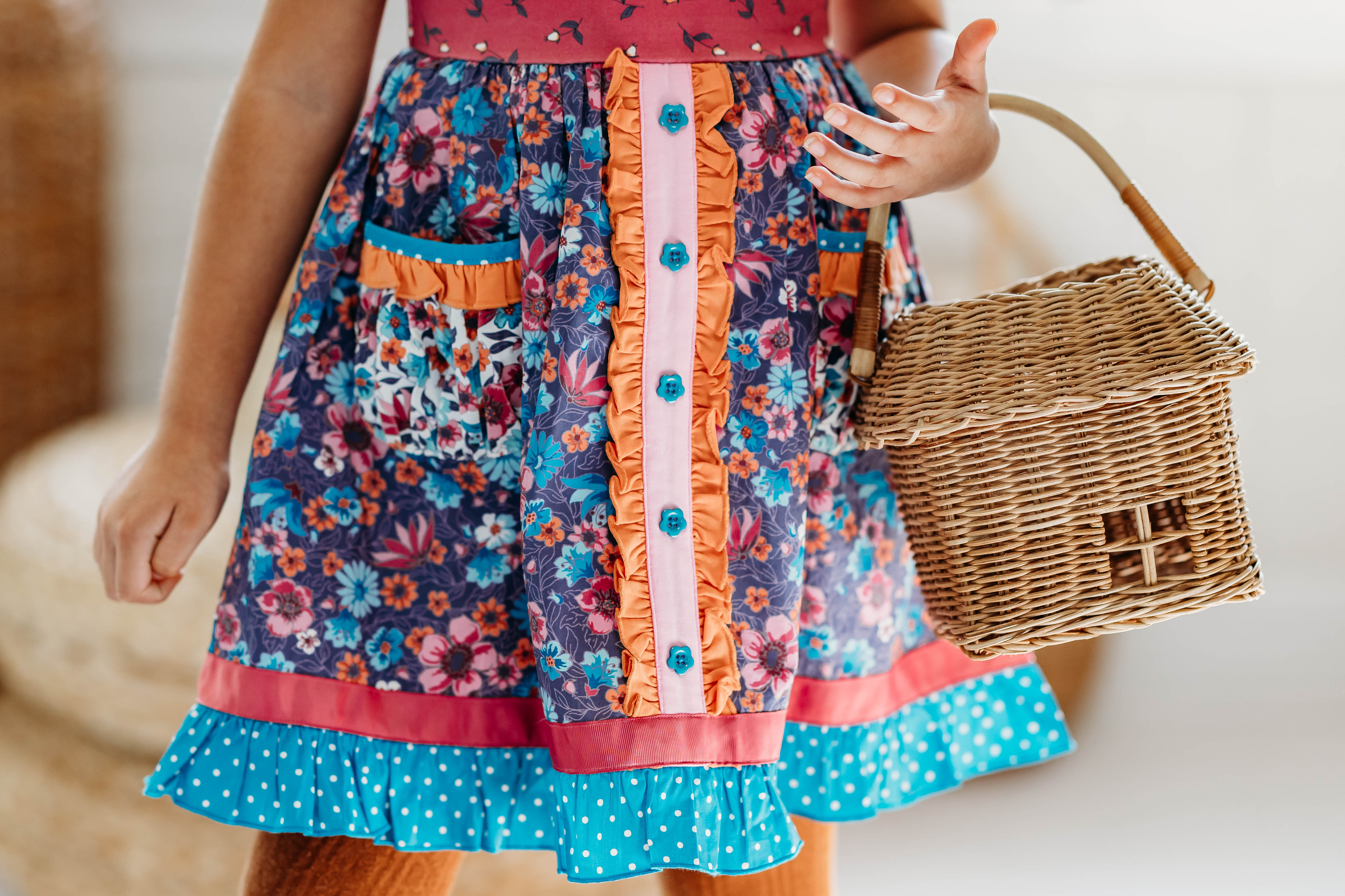 Enchanted Berry Bliss Button Dress