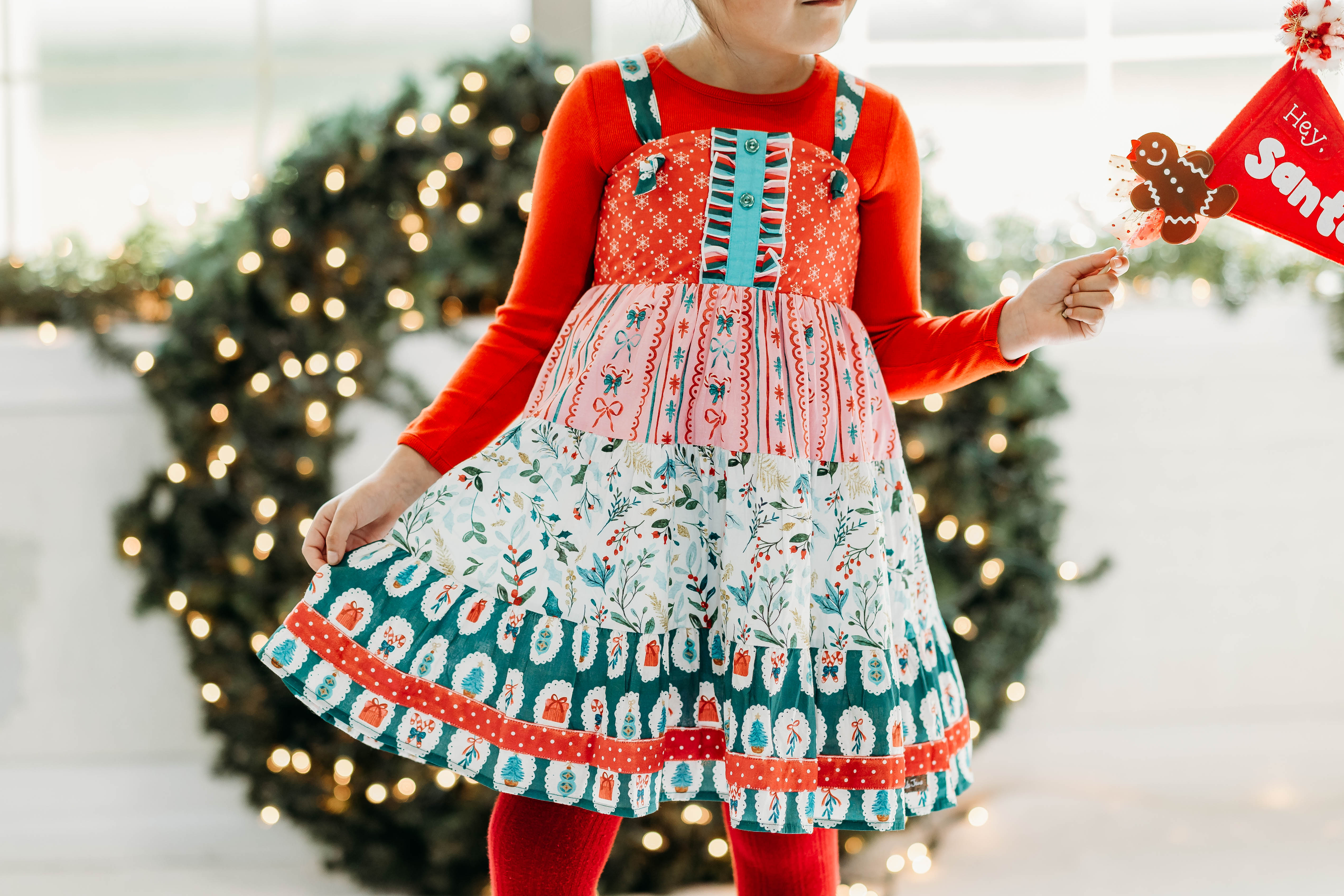 Mistletoe Magic Knot Dress (Pre-Order)