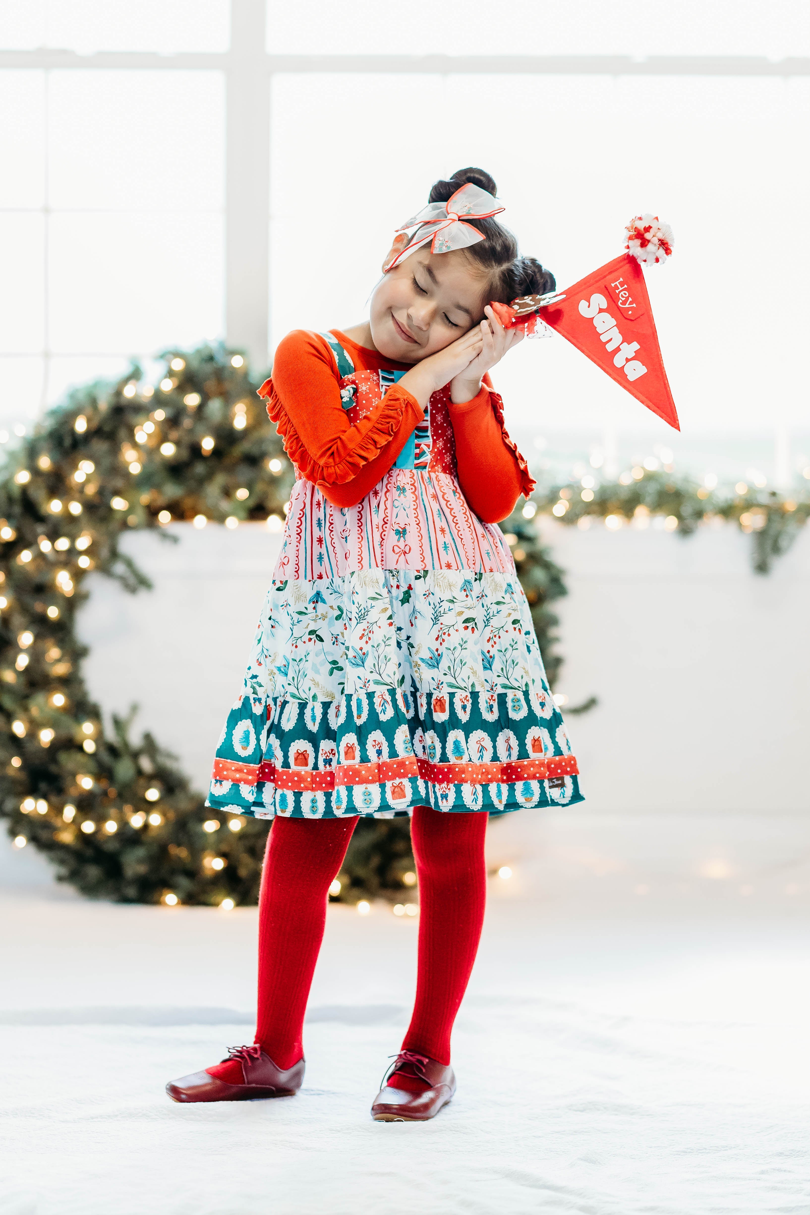 Mistletoe Magic Knot Dress (Pre-Order)