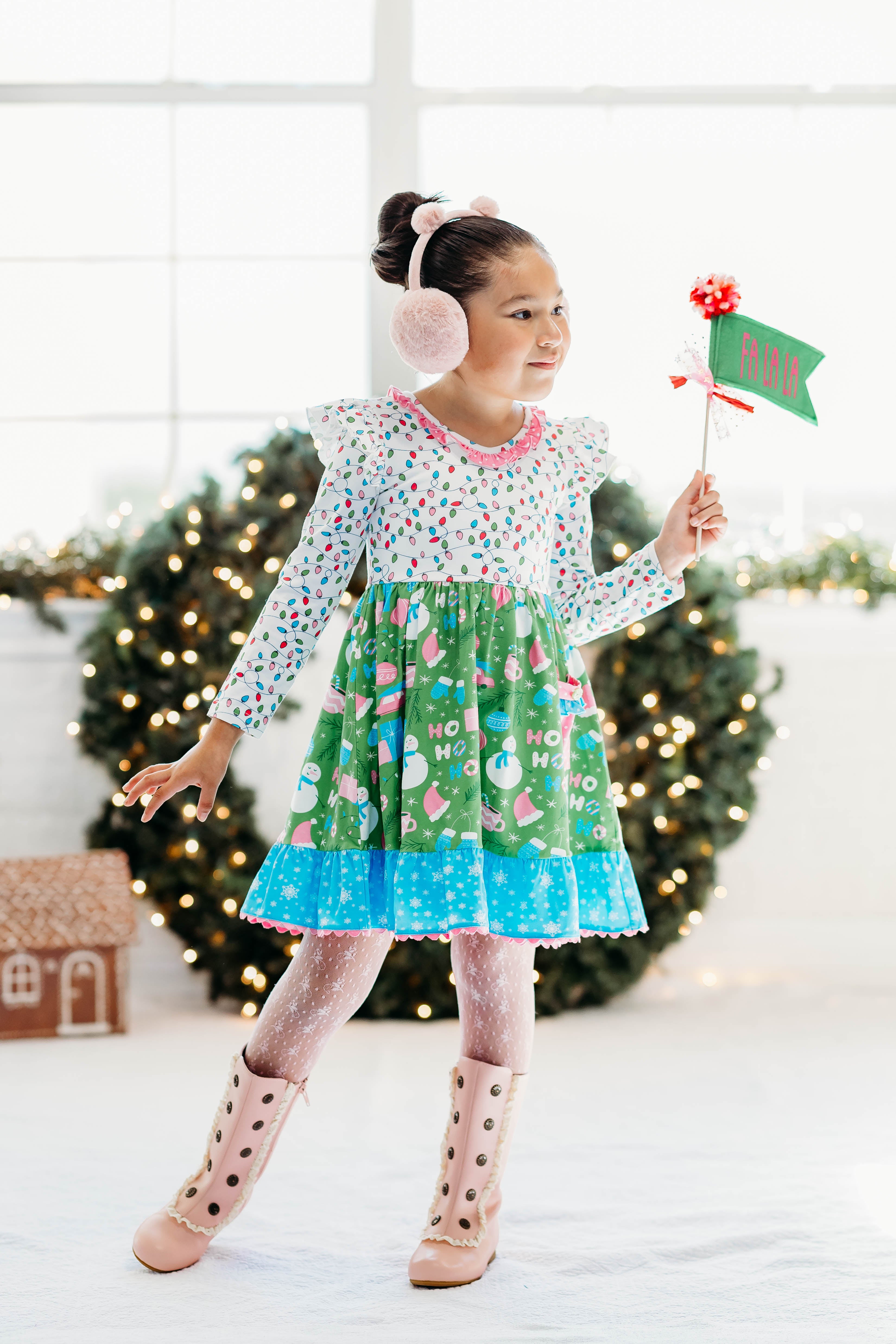 Matilda Jane Holly Days good Knot Dress set 6 Christmas