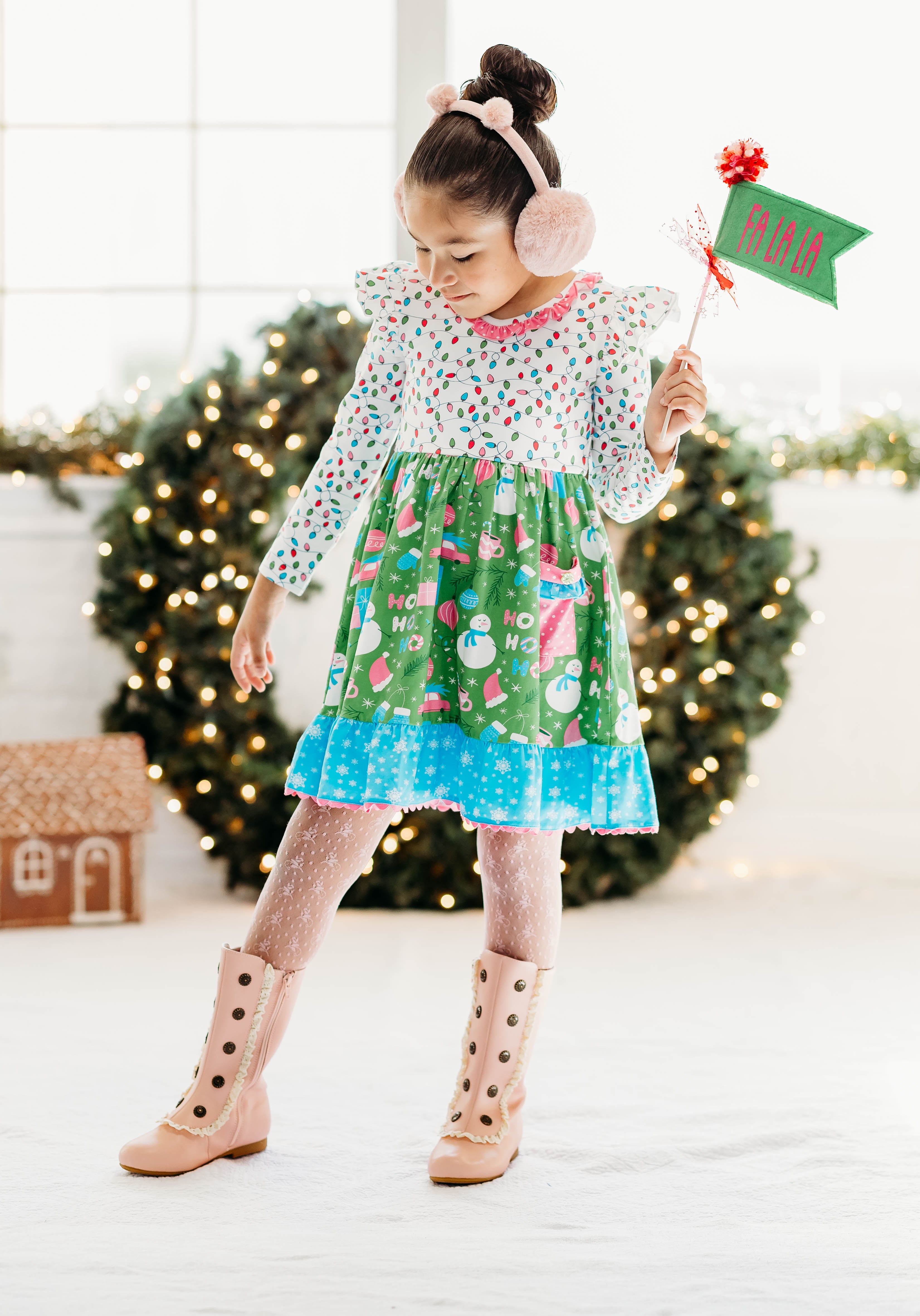 Twinkle & Tinsel Ruffle Dress