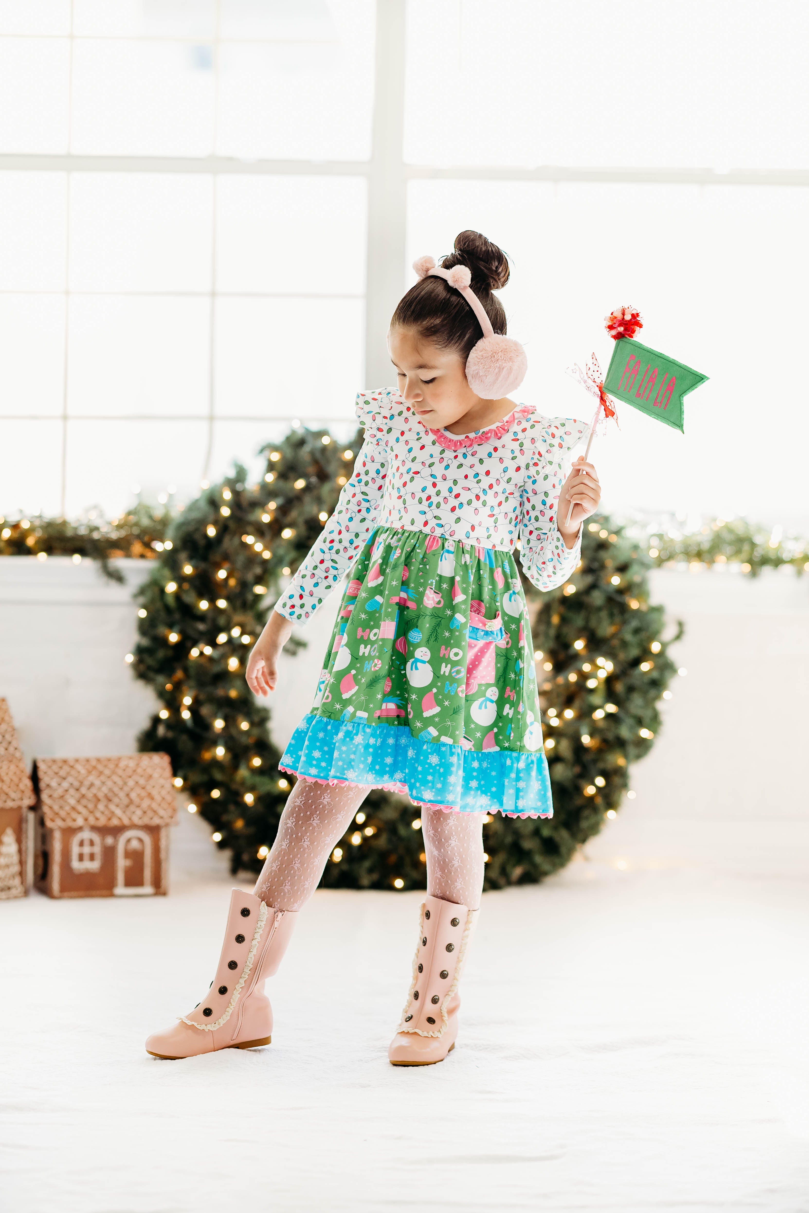 Twinkle & Tinsel Ruffle Dress