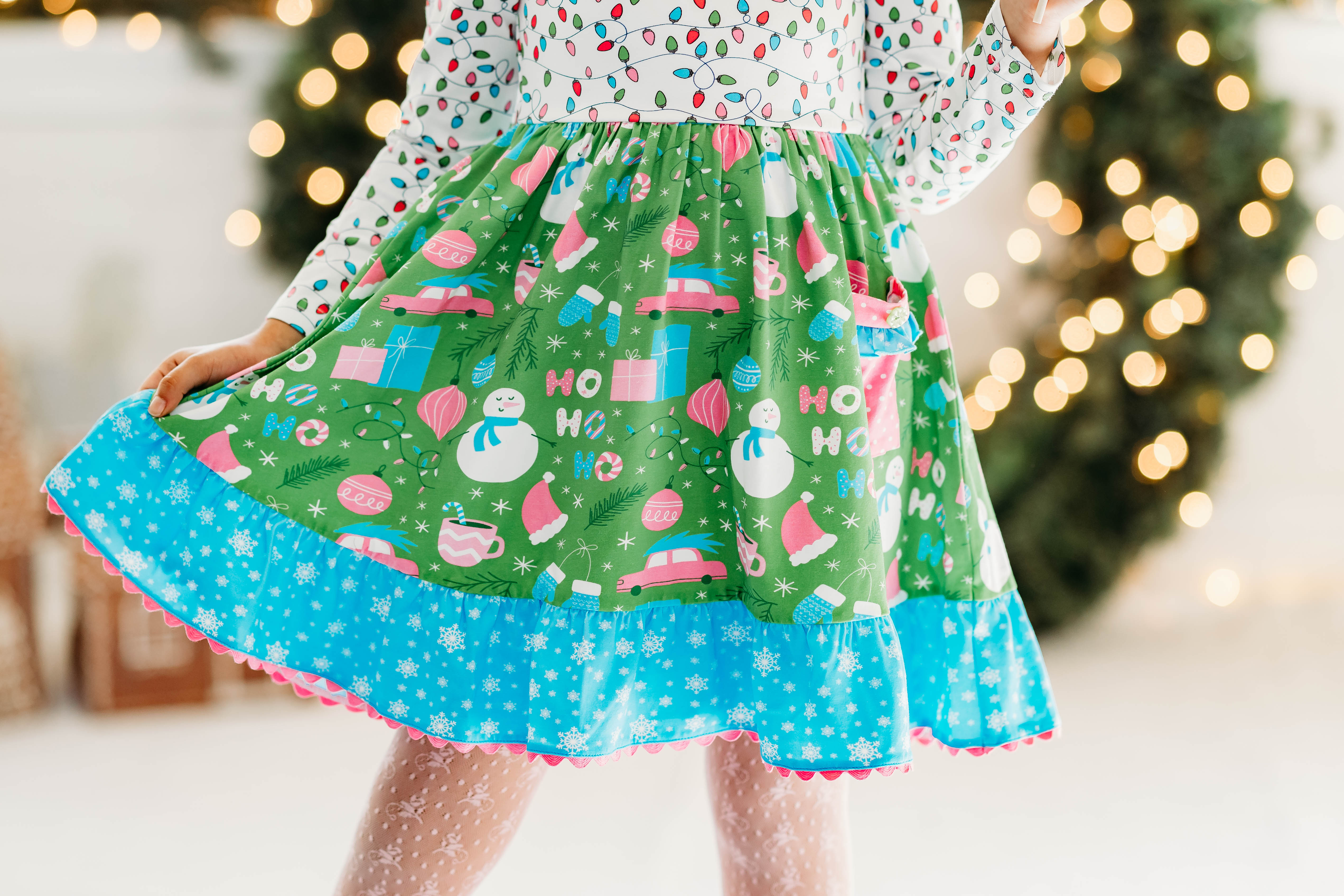 Twinkle & Tinsel Ruffle Dress