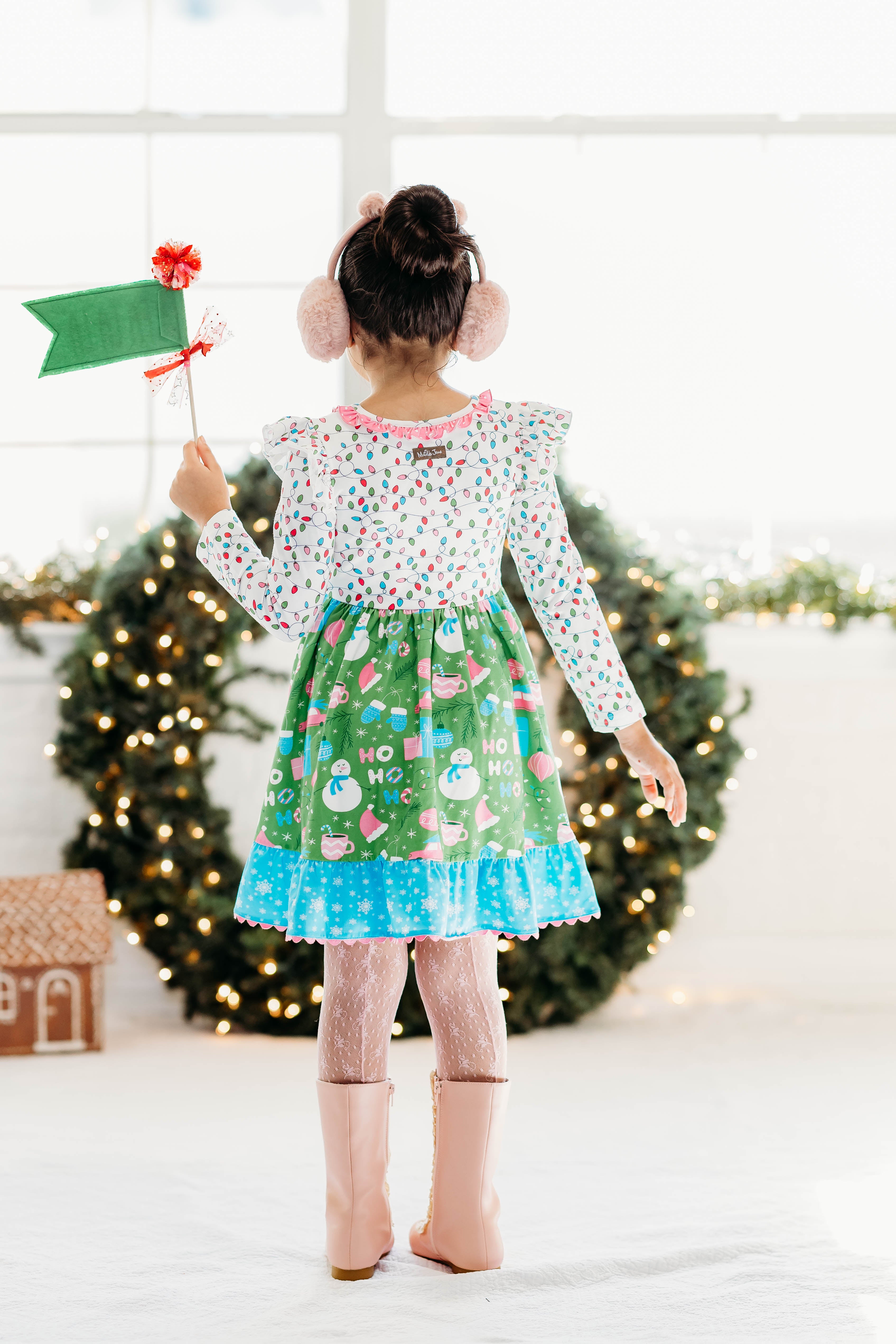 Twinkle & Tinsel Ruffle Dress