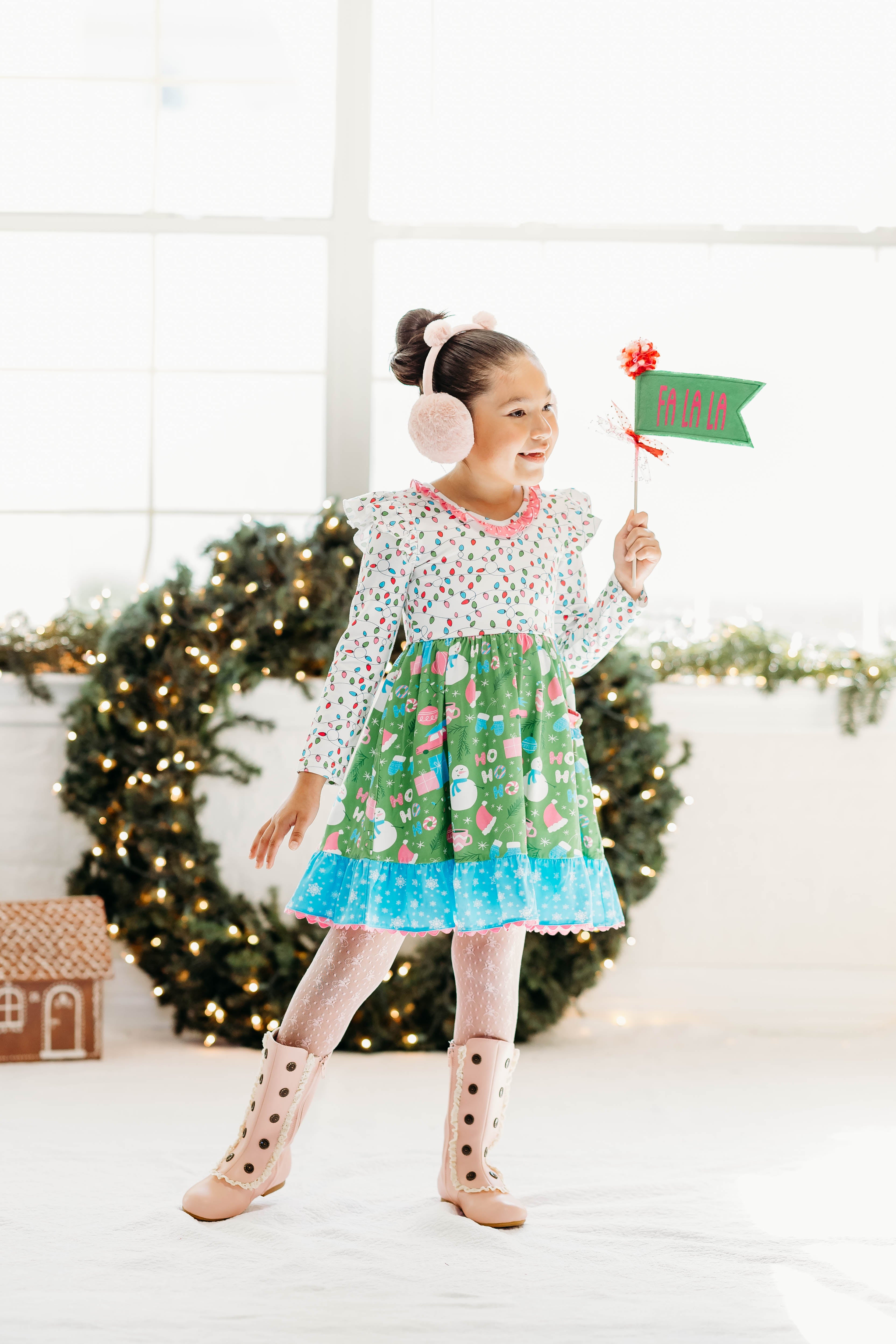 Twinkle & Tinsel Ruffle Dress