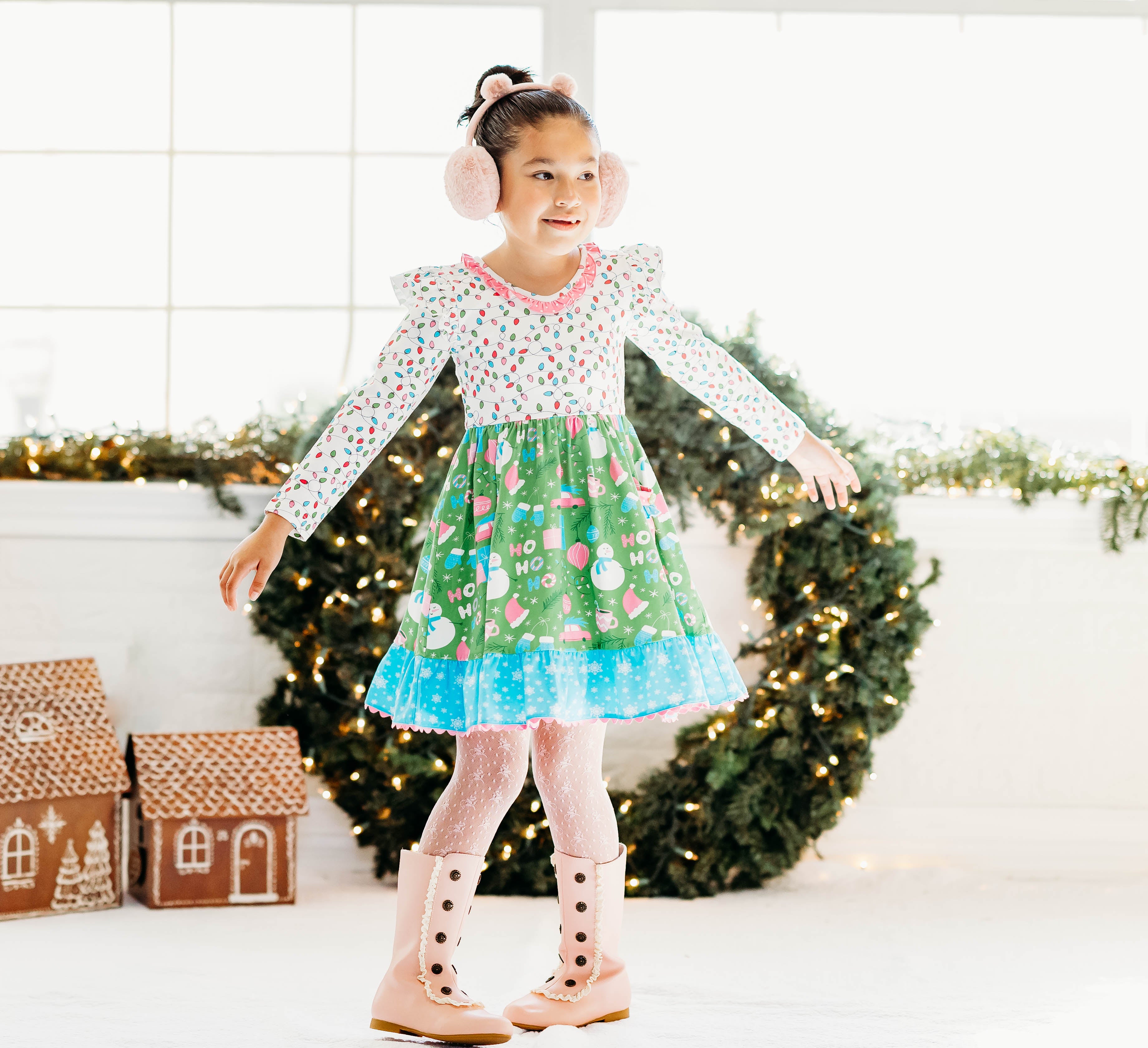 Twinkle & Tinsel Ruffle Dress