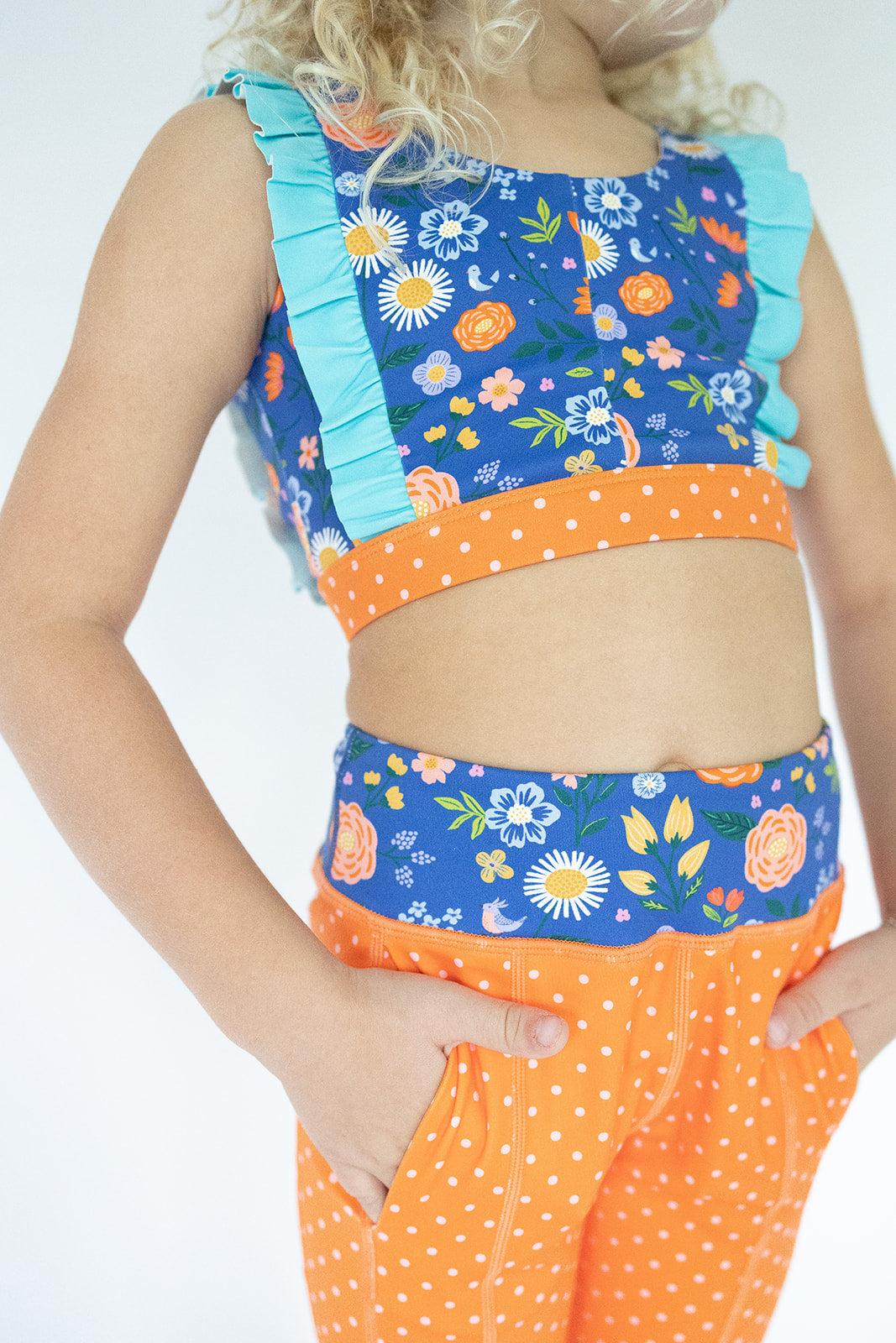 Sunlit Sapphire Active Crop Top (PRE-ORDER)