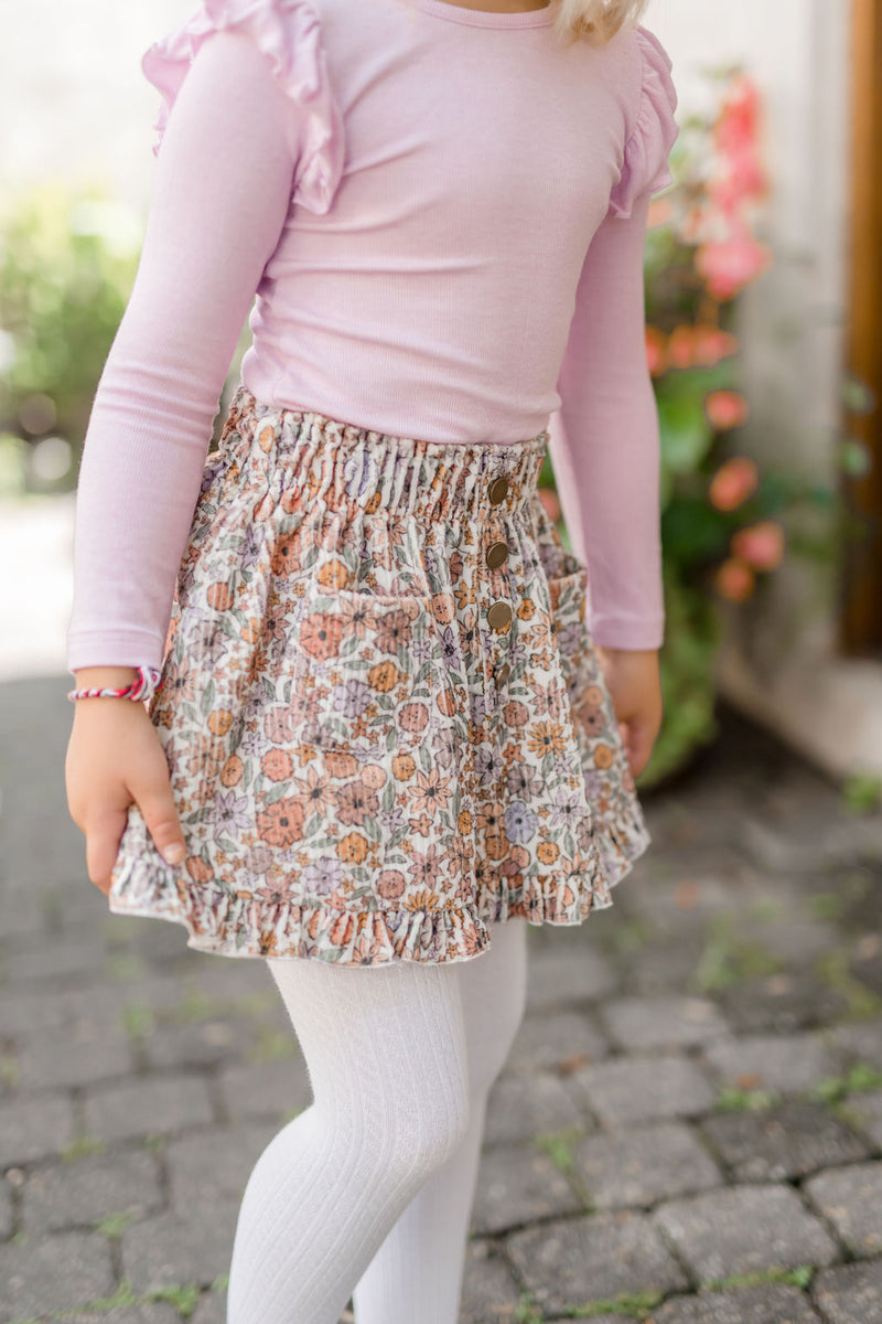 Enchanted Oasis Corduroy Skirt Set