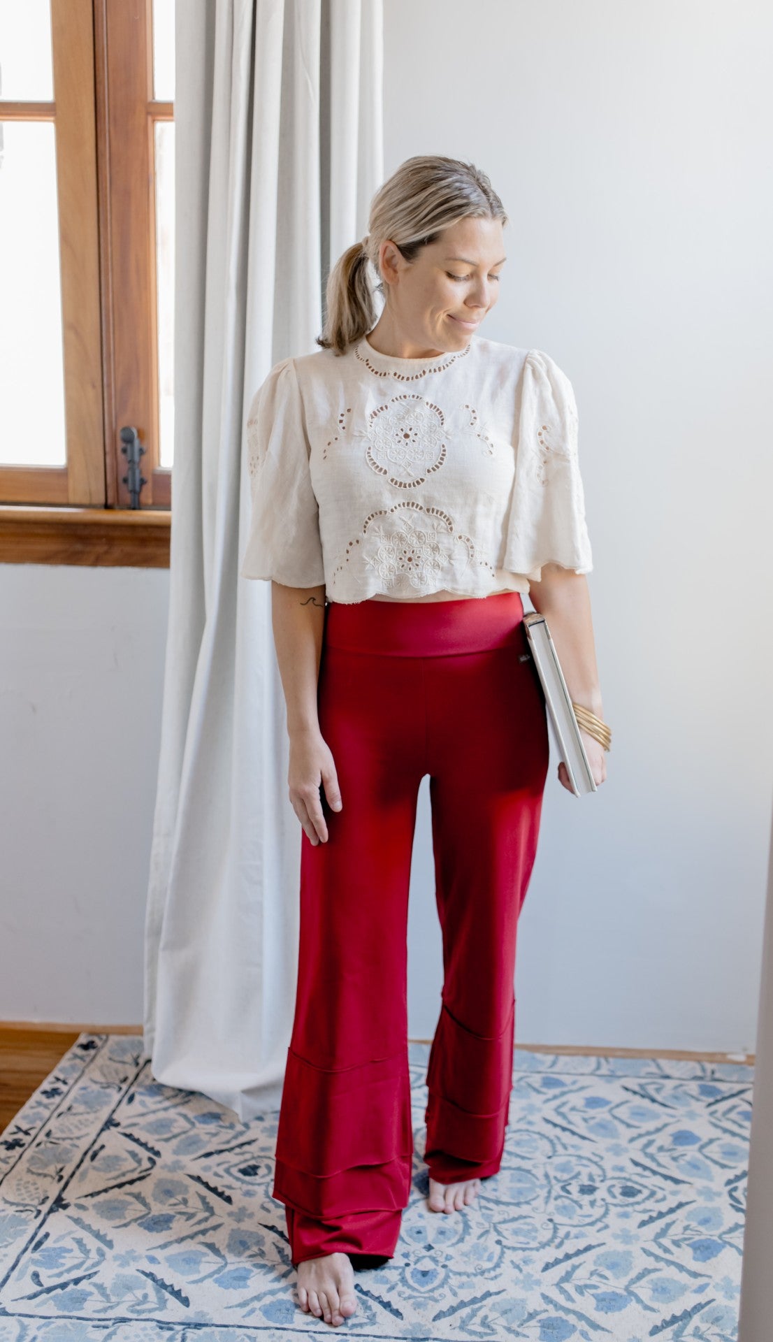 Women's Finn Pants | Merry In Cranberry