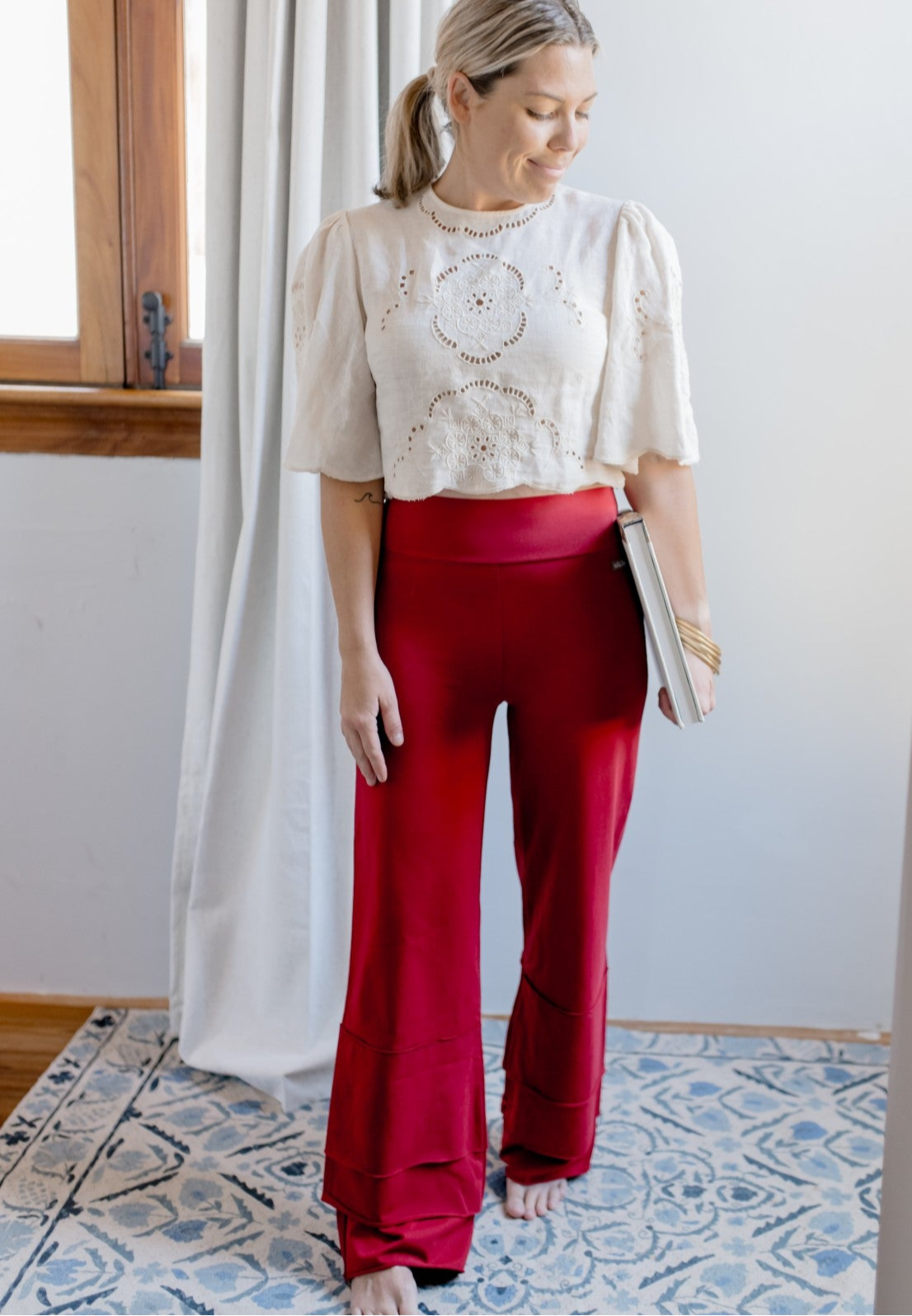 Women's Finn Pants | Merry In Cranberry