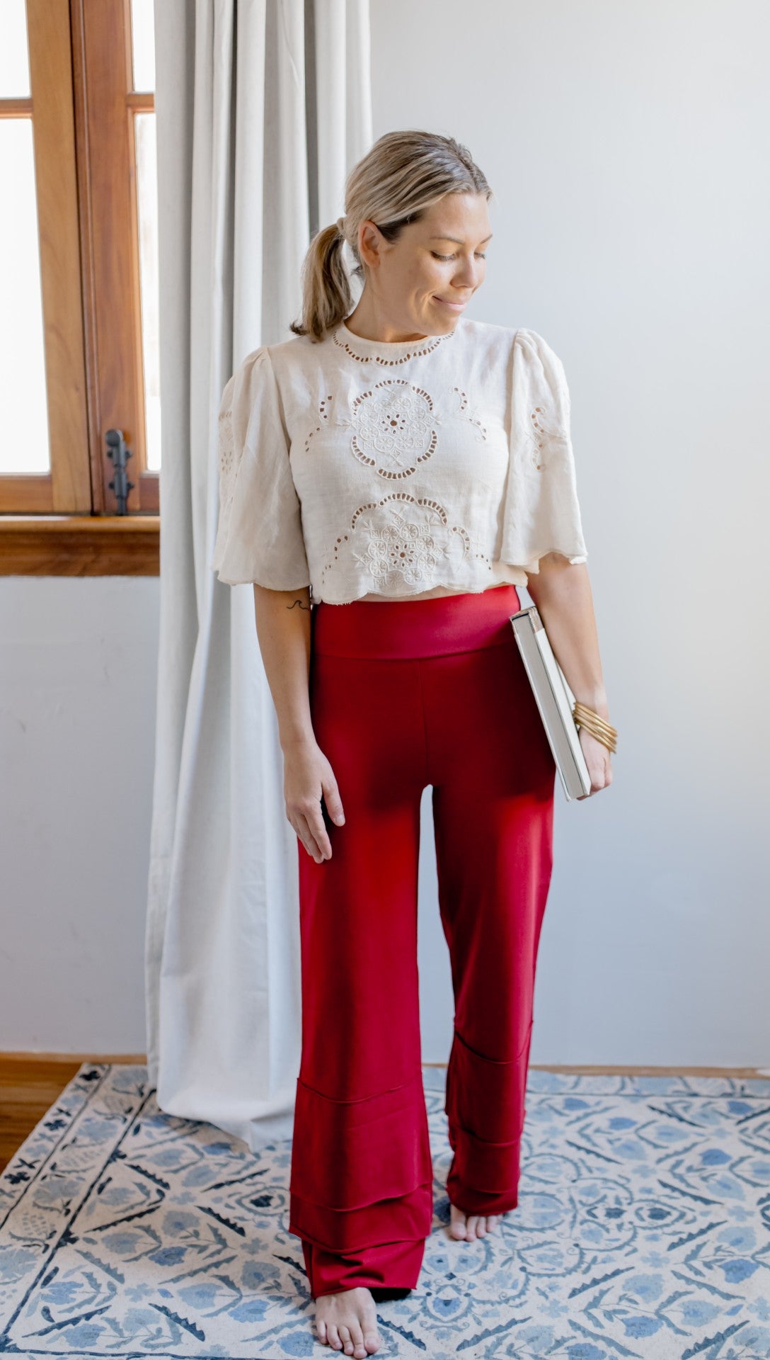 Women's Finn Pants | Merry In Cranberry