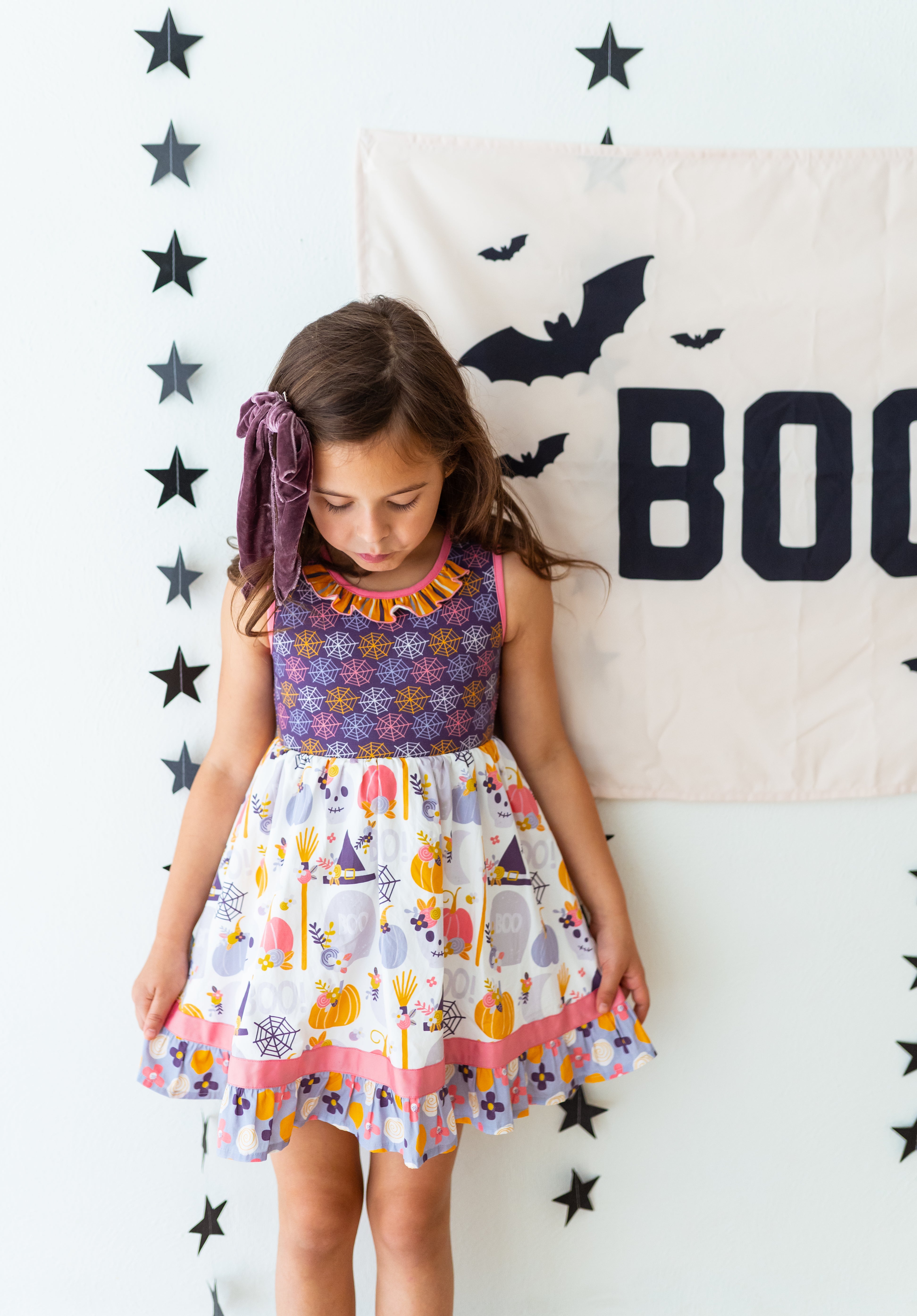 Boo-tiful Haunts Ruffle Dress