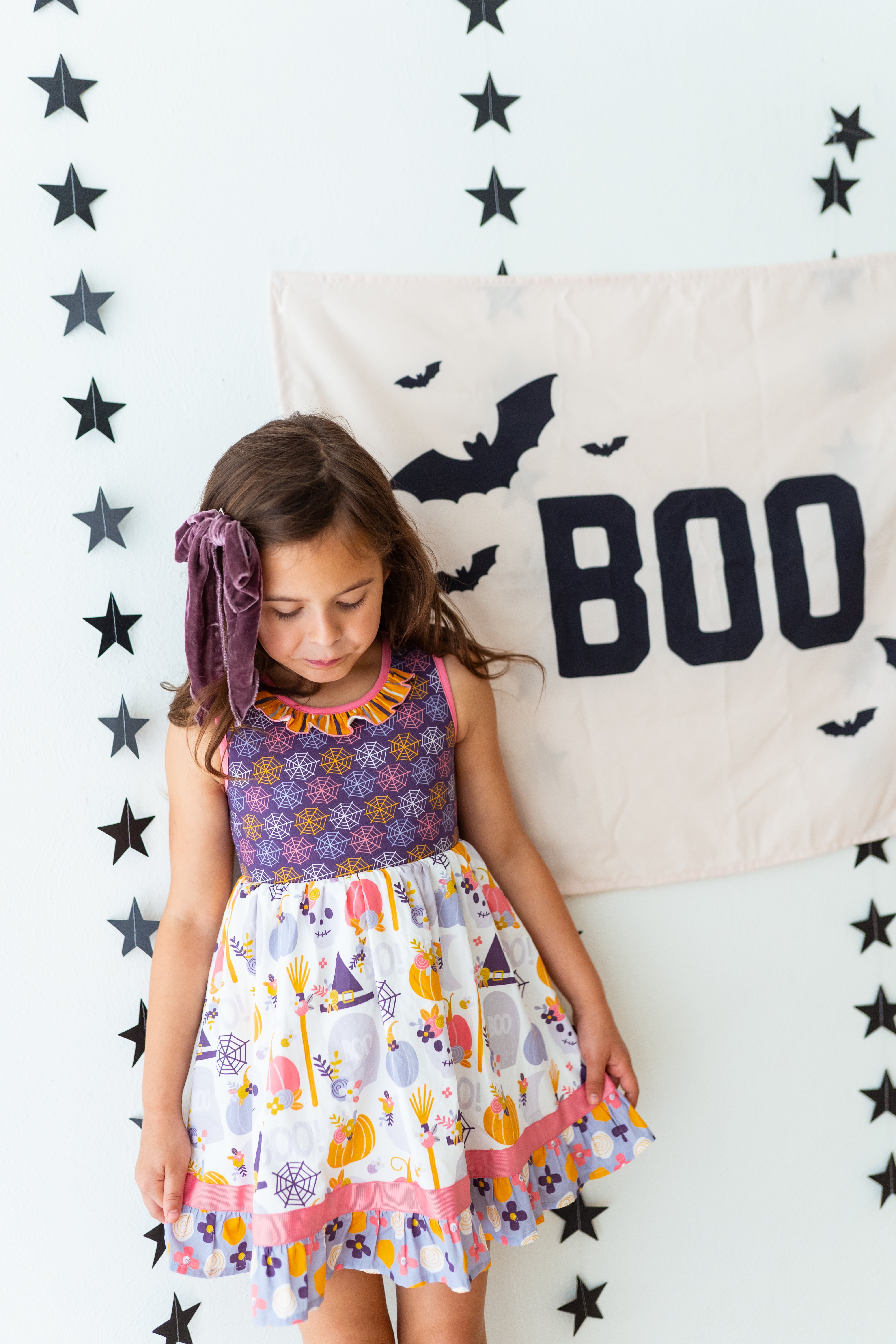 Boo-tiful Haunts Ruffle Dress