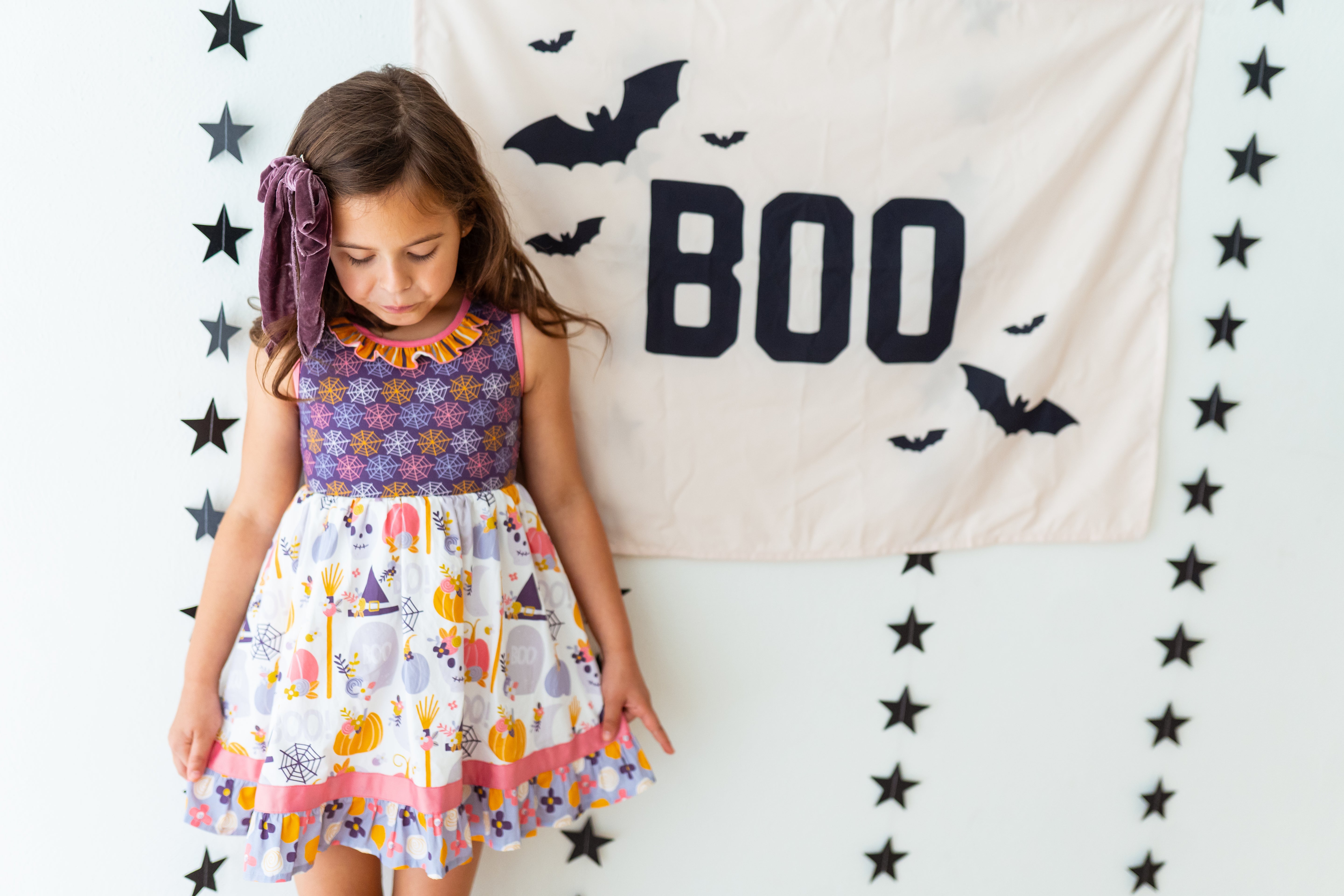 Boo-tiful Haunts Ruffle Dress