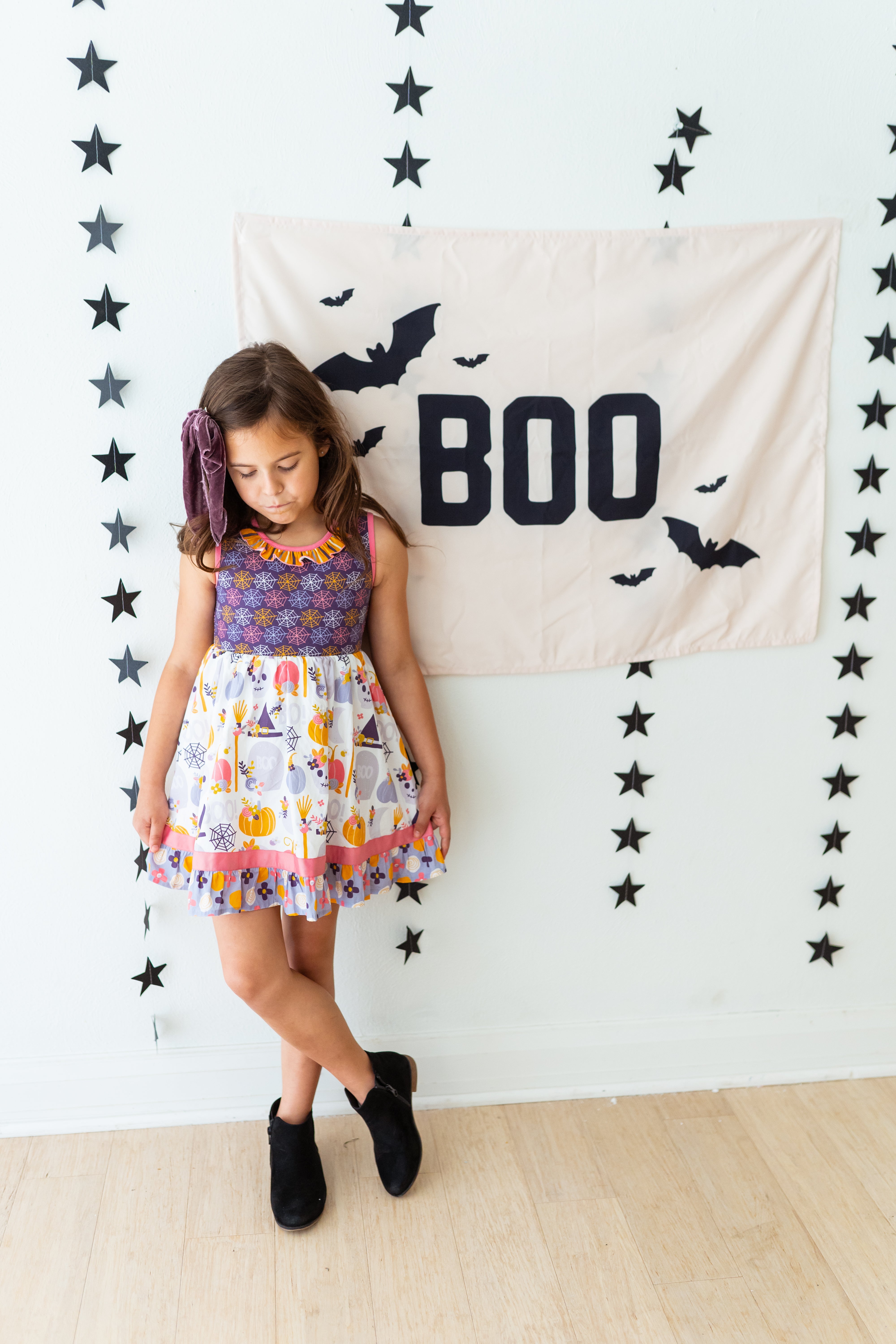 Boo-tiful Haunts Ruffle Dress