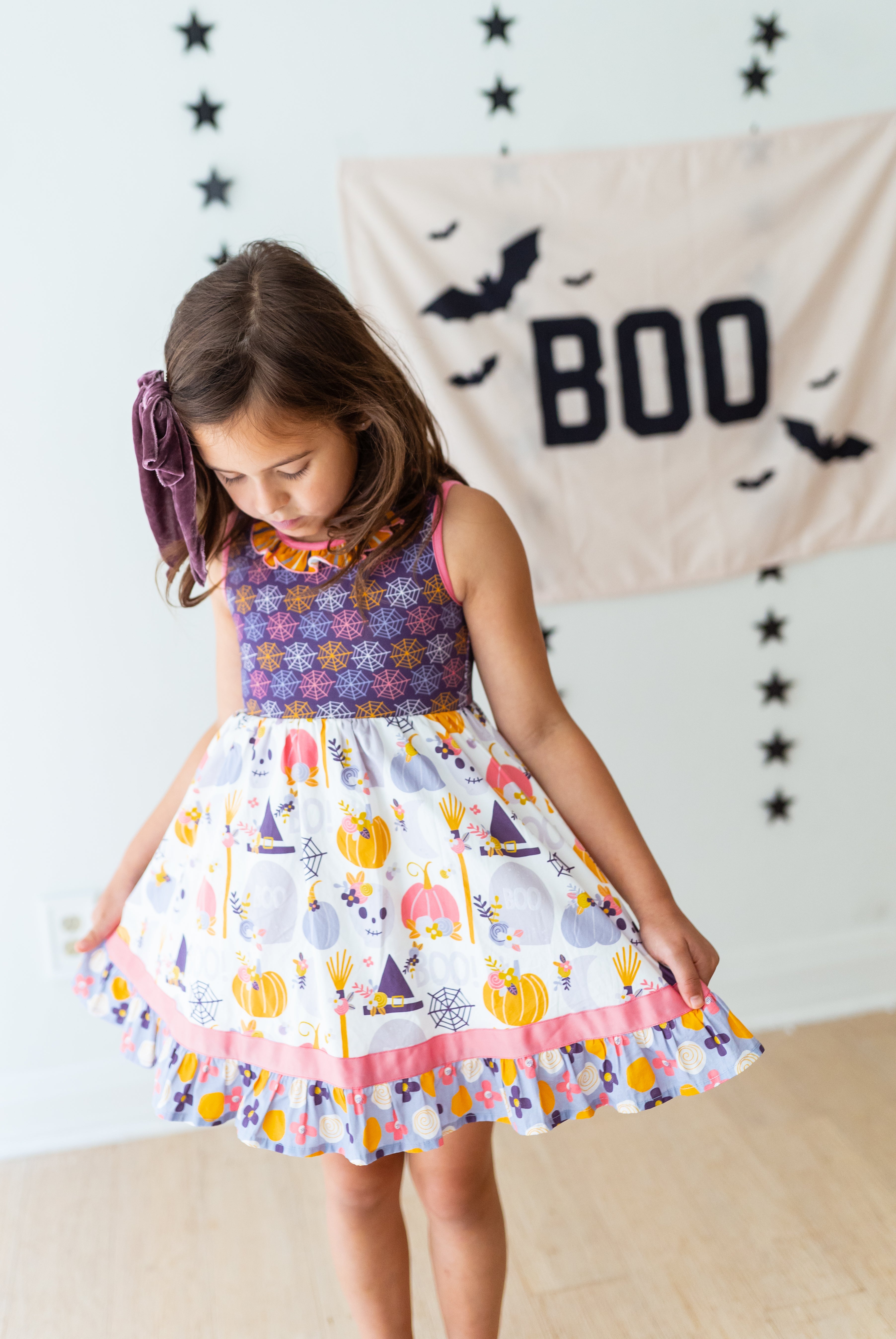 Boo-tiful Haunts Ruffle Dress