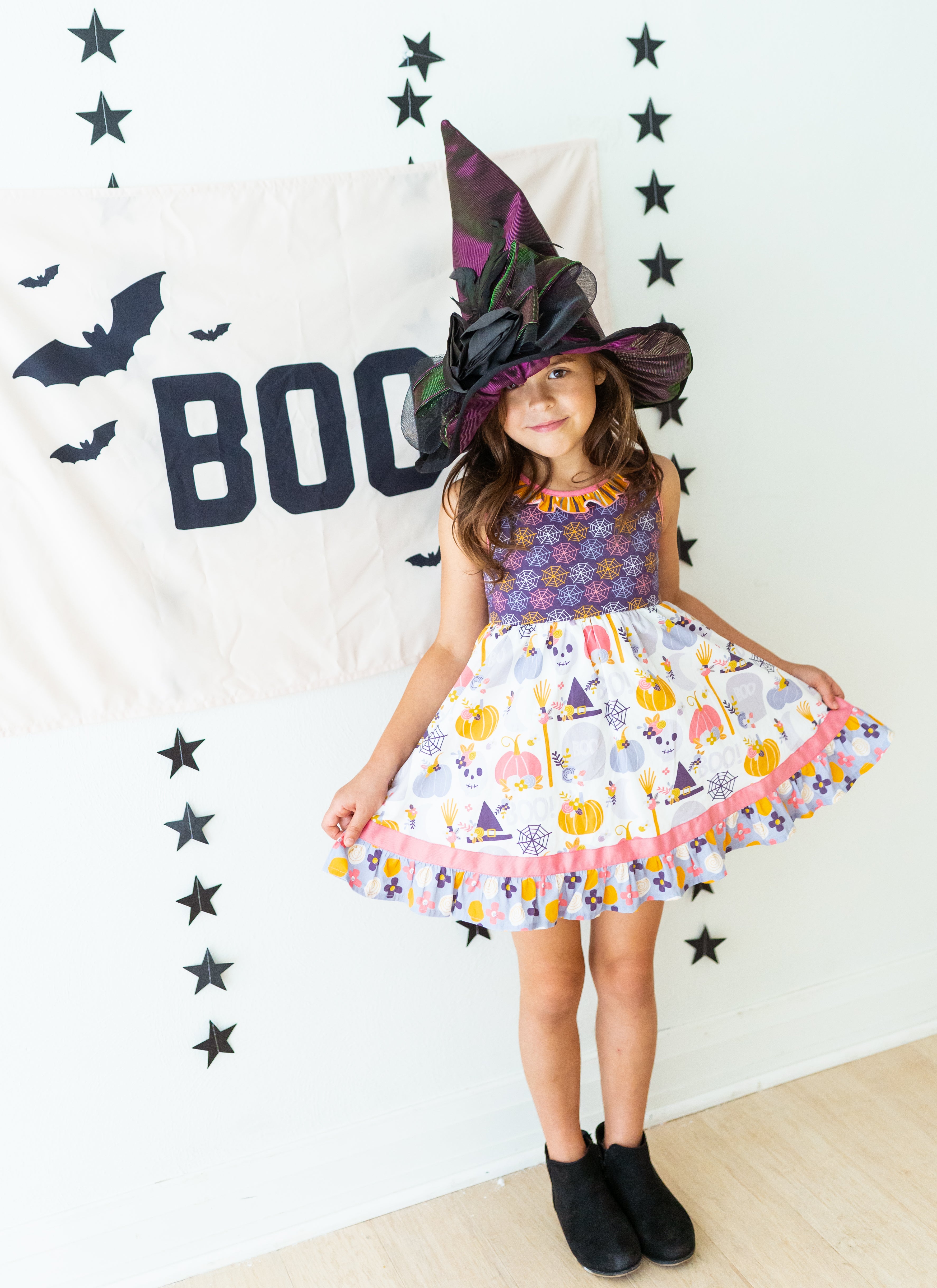 Boo-tiful Haunts Ruffle Dress