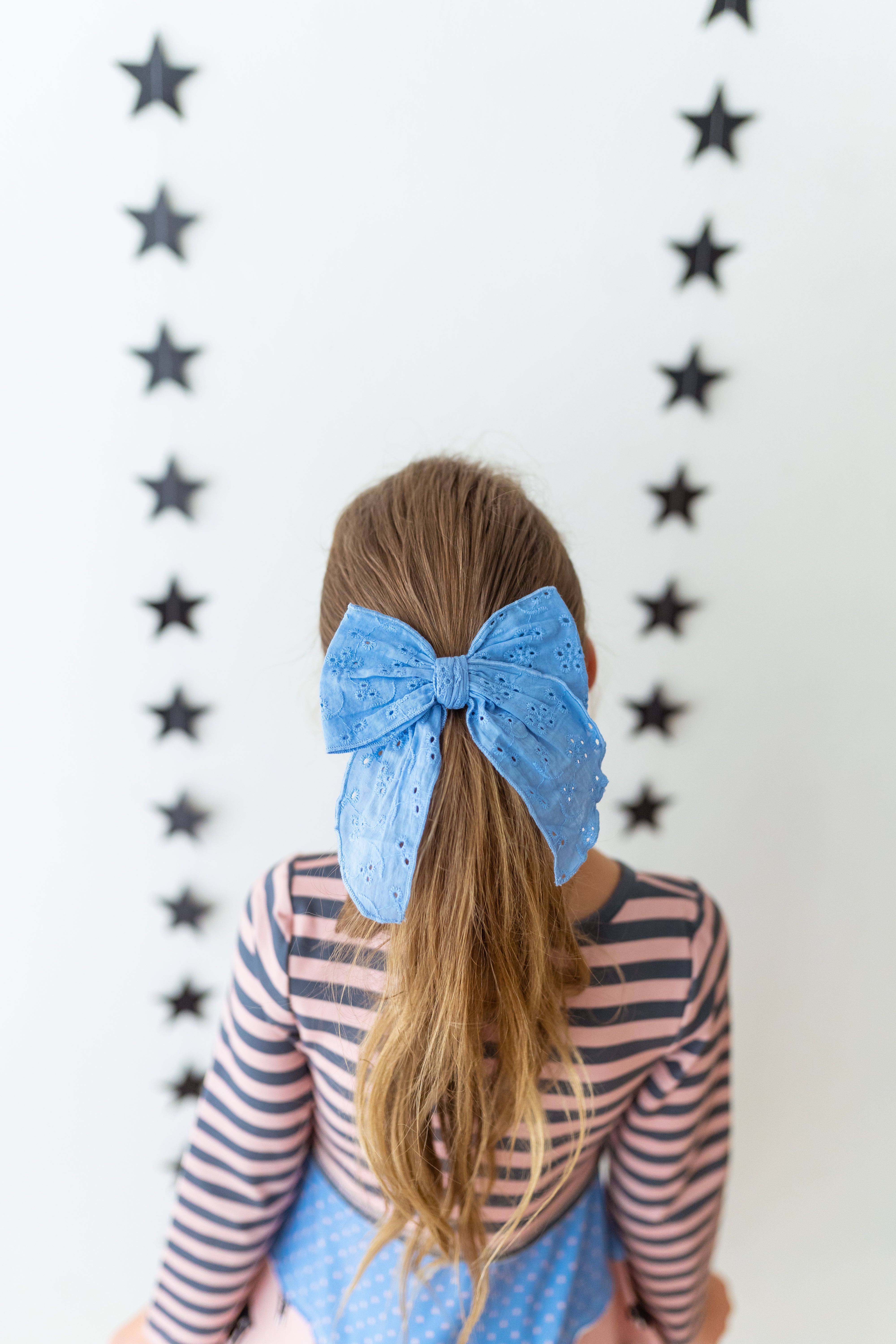 Blue Moon Eyelet Bow