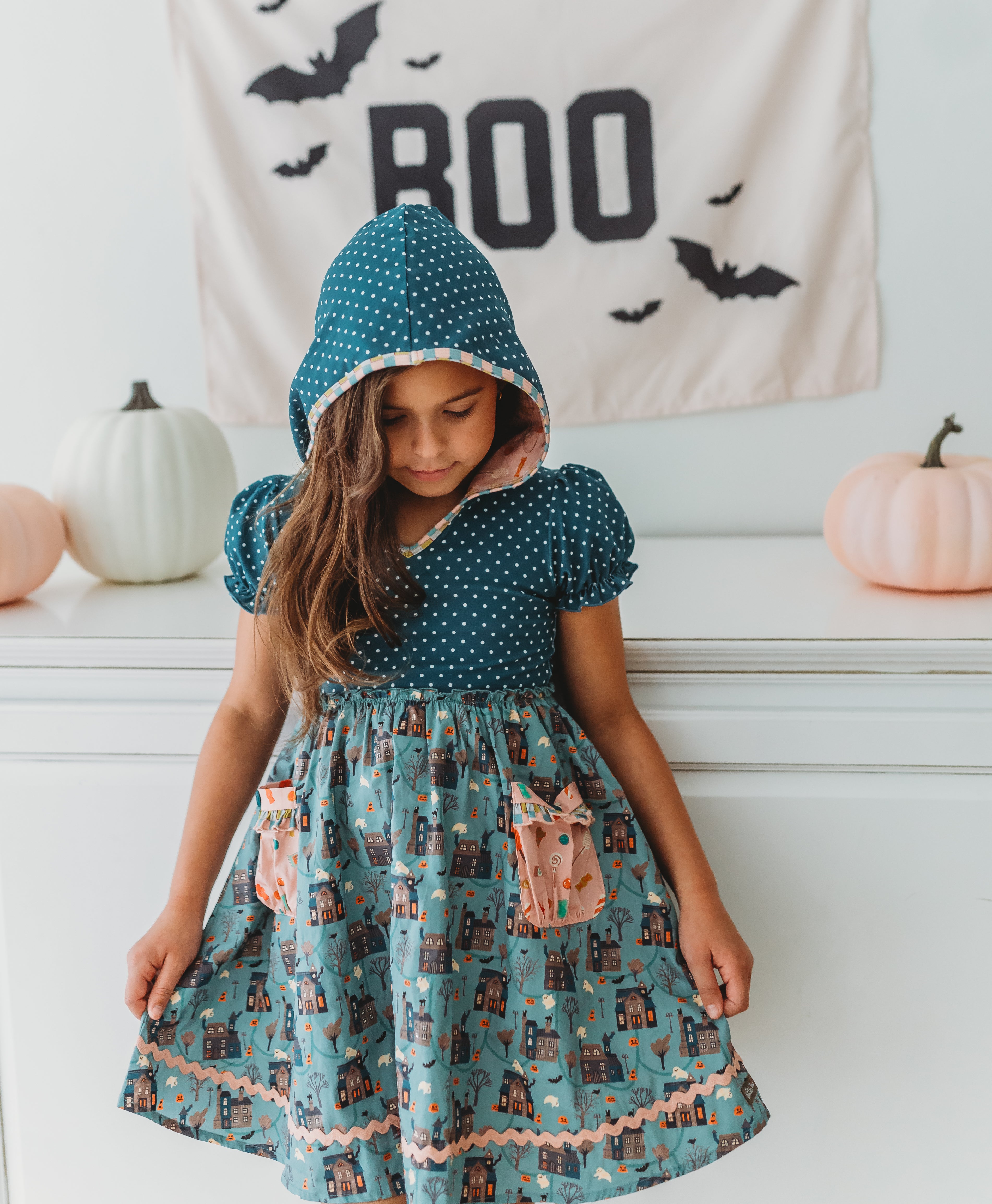 Little Haunts Lane Hooded Dress (Pre-Order)